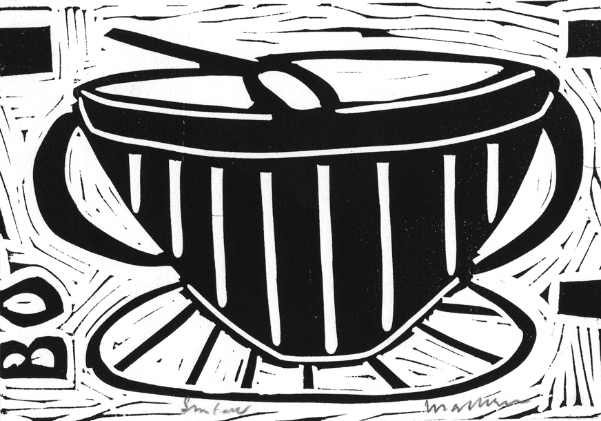 B&W kitchen series white  striped bowl.png