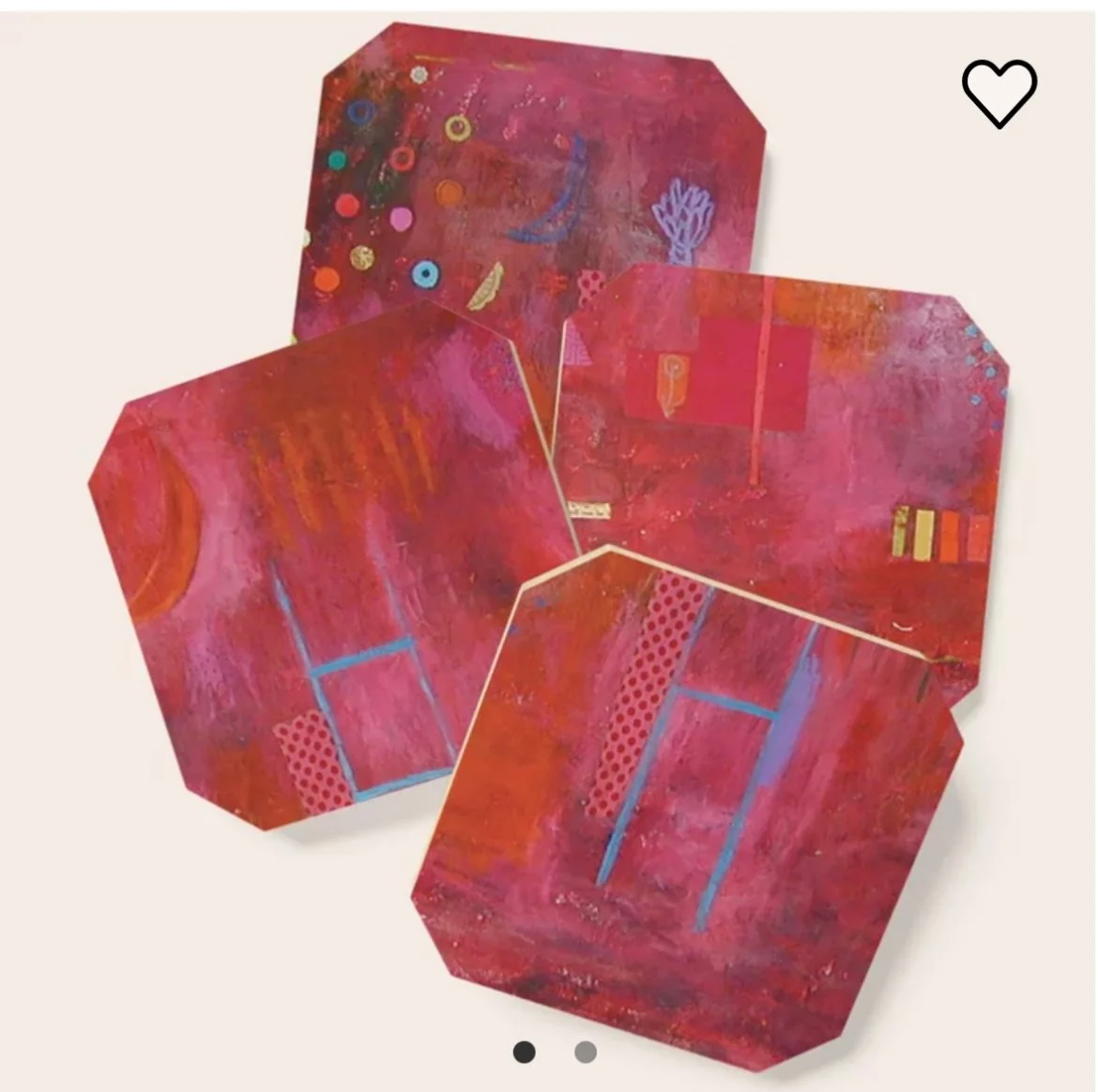 Pink SGK coasters