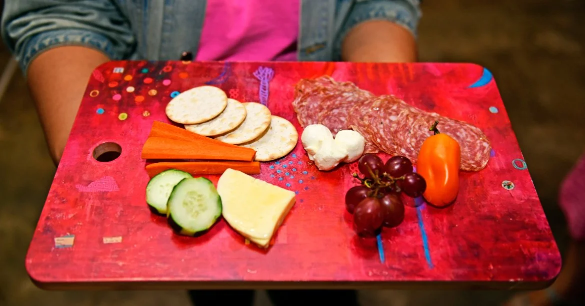 Pink SGK cutting board 