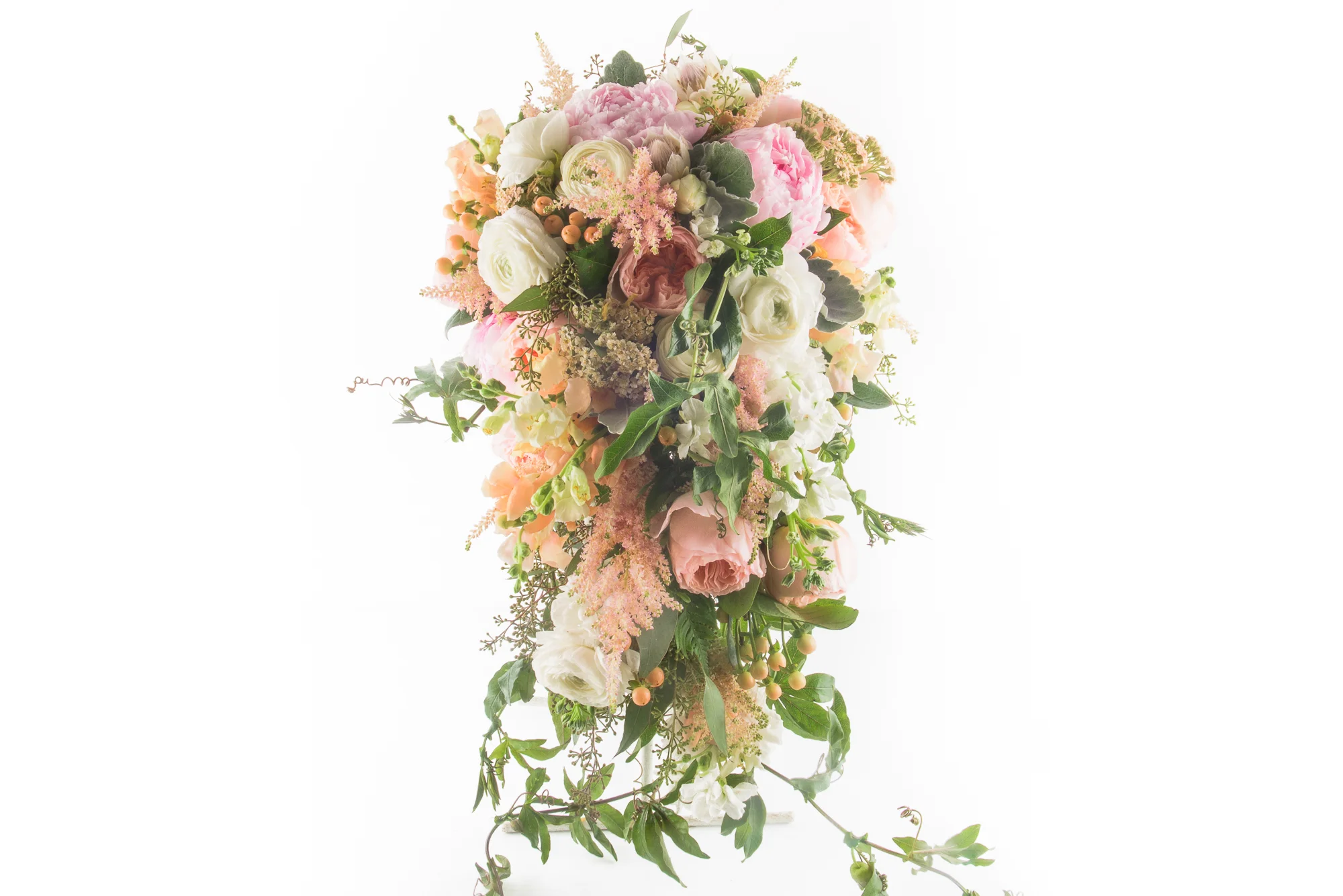 Tear Drop Floral with Greenery