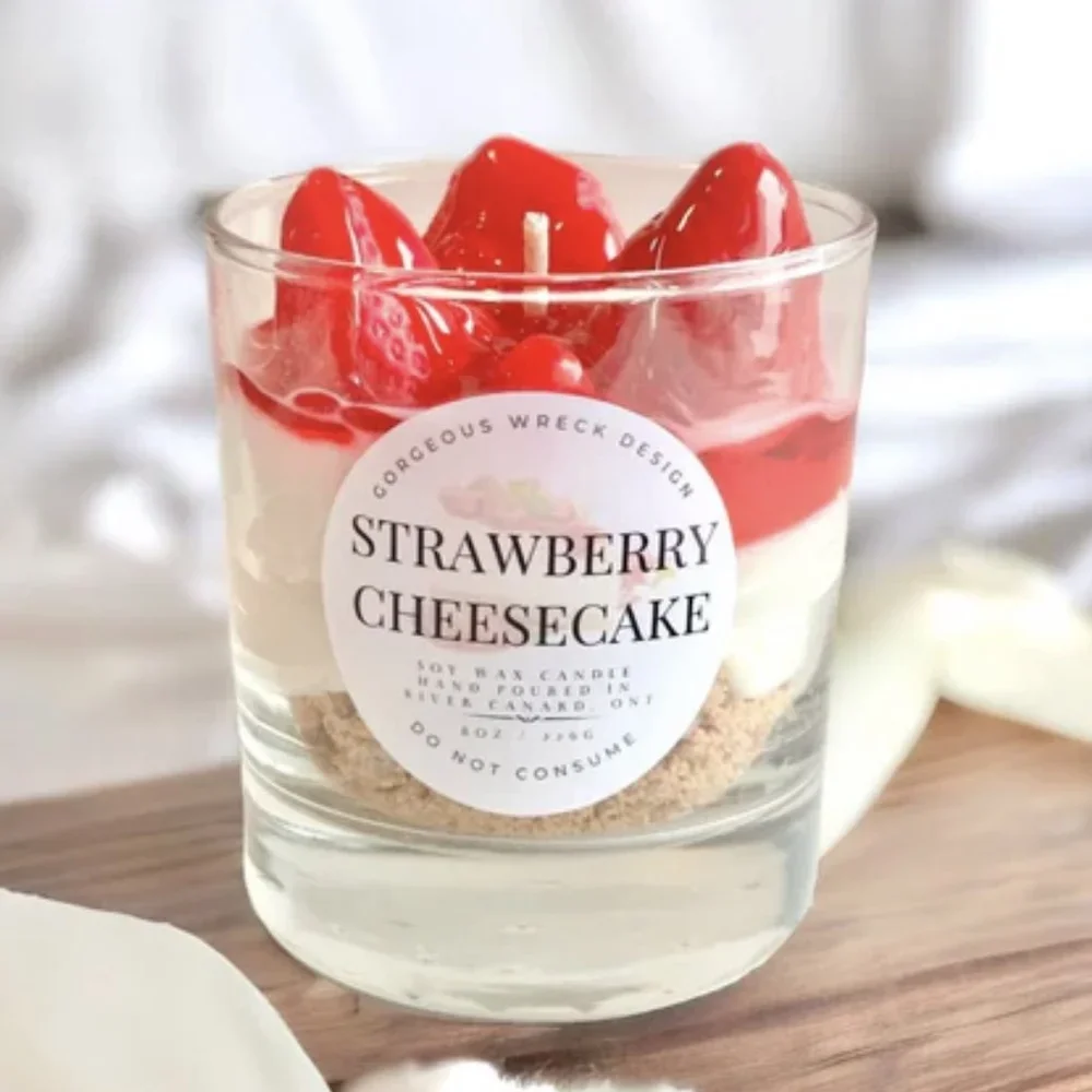 Strawberry Cheesecake Candle // Gorgeous Wreck Design