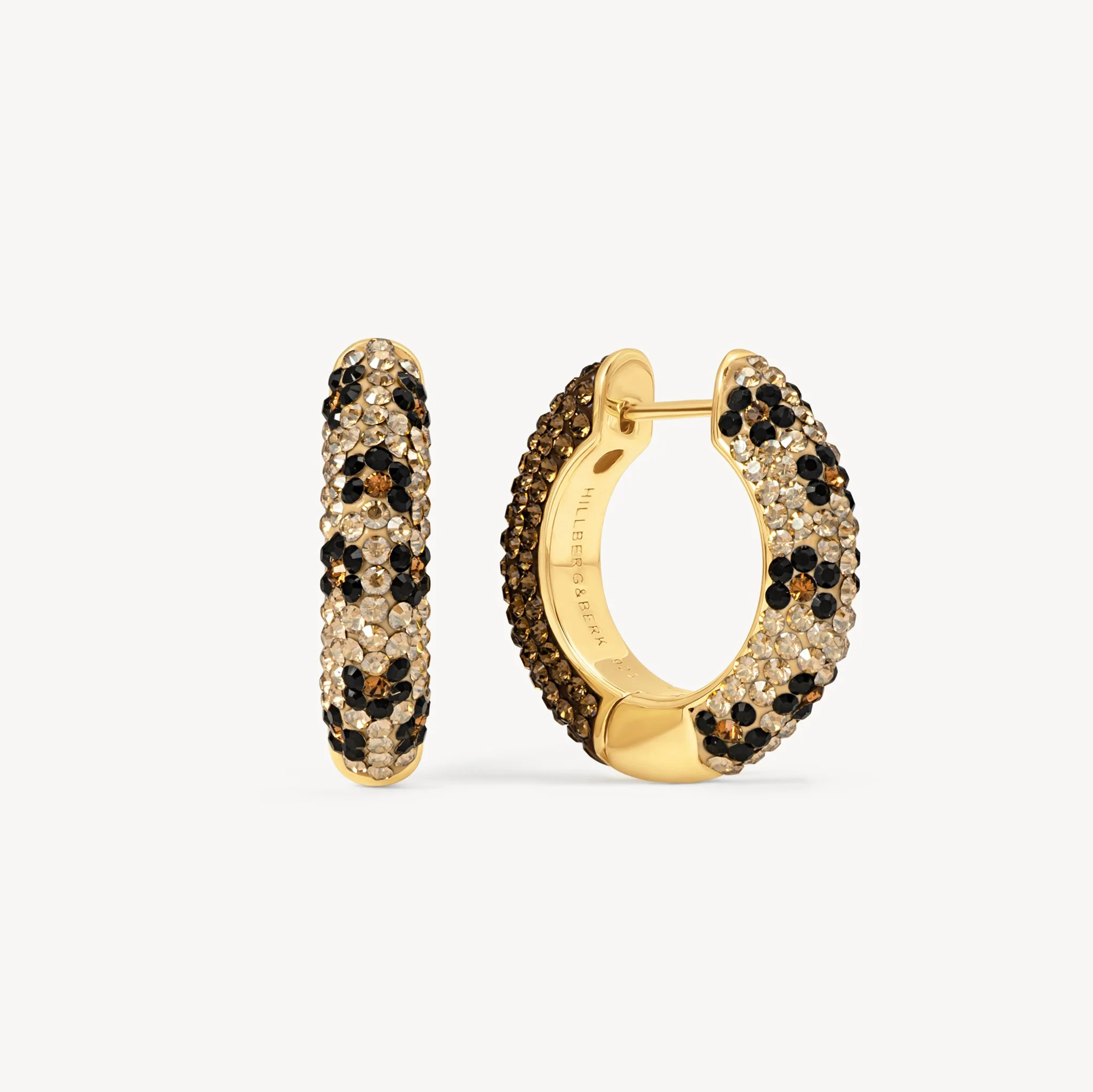 Medium Reversible Sparkle Hoop Earrings
