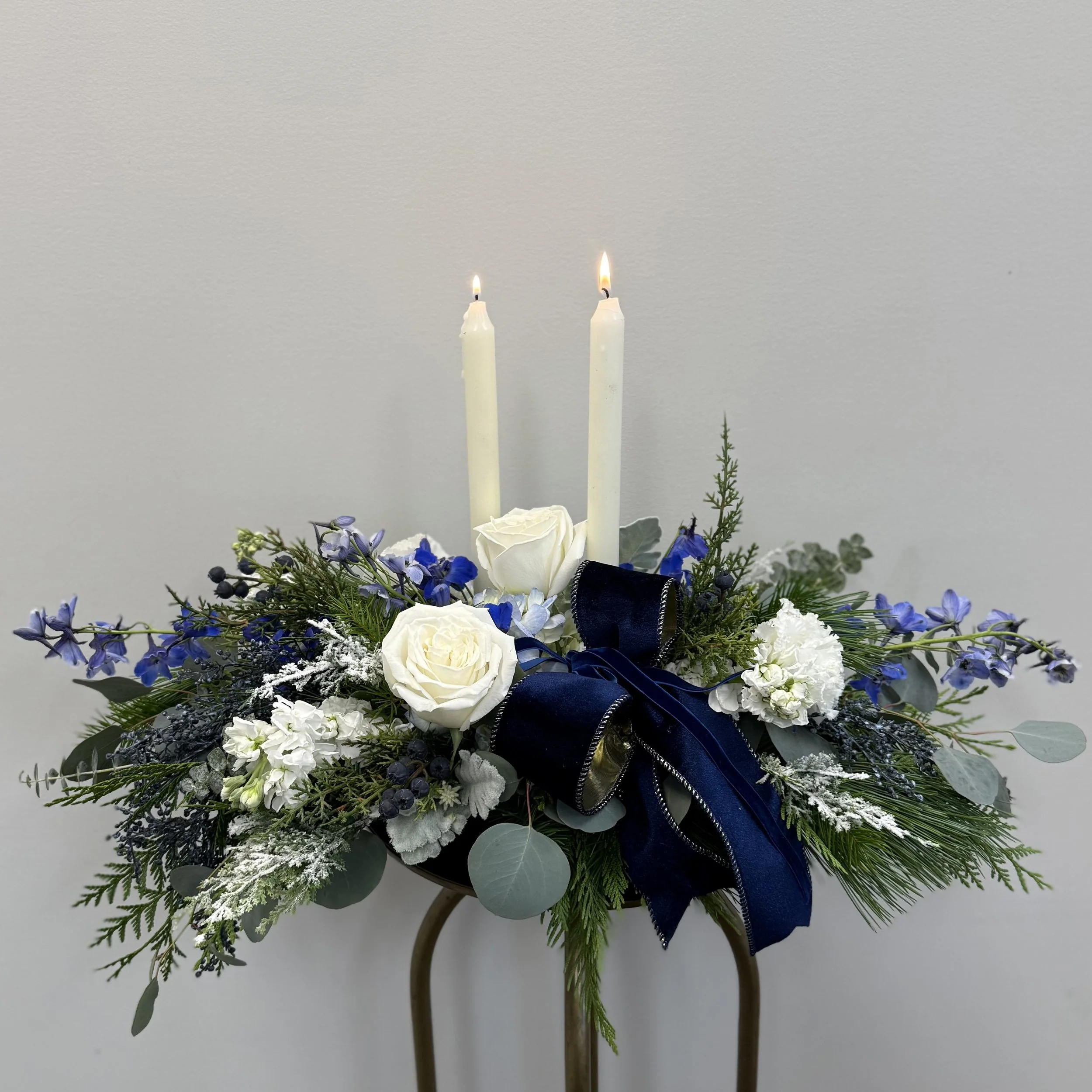 Frosted Festival Table Centre (With/out Candles)