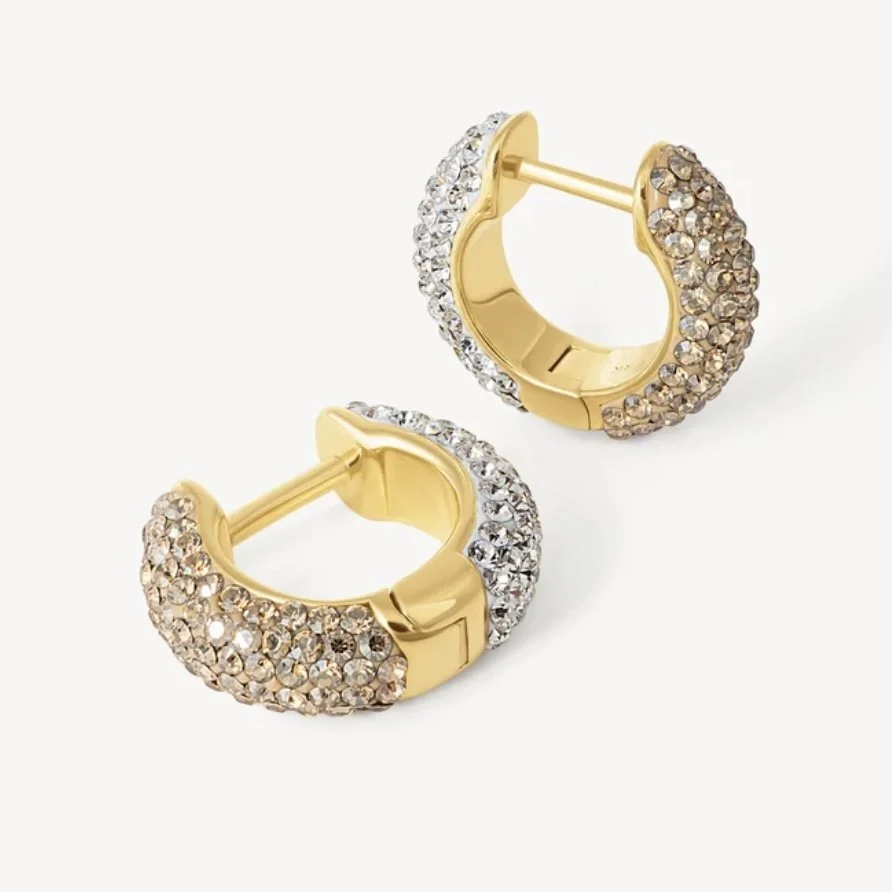 Small Sparkle Reversible Hoops