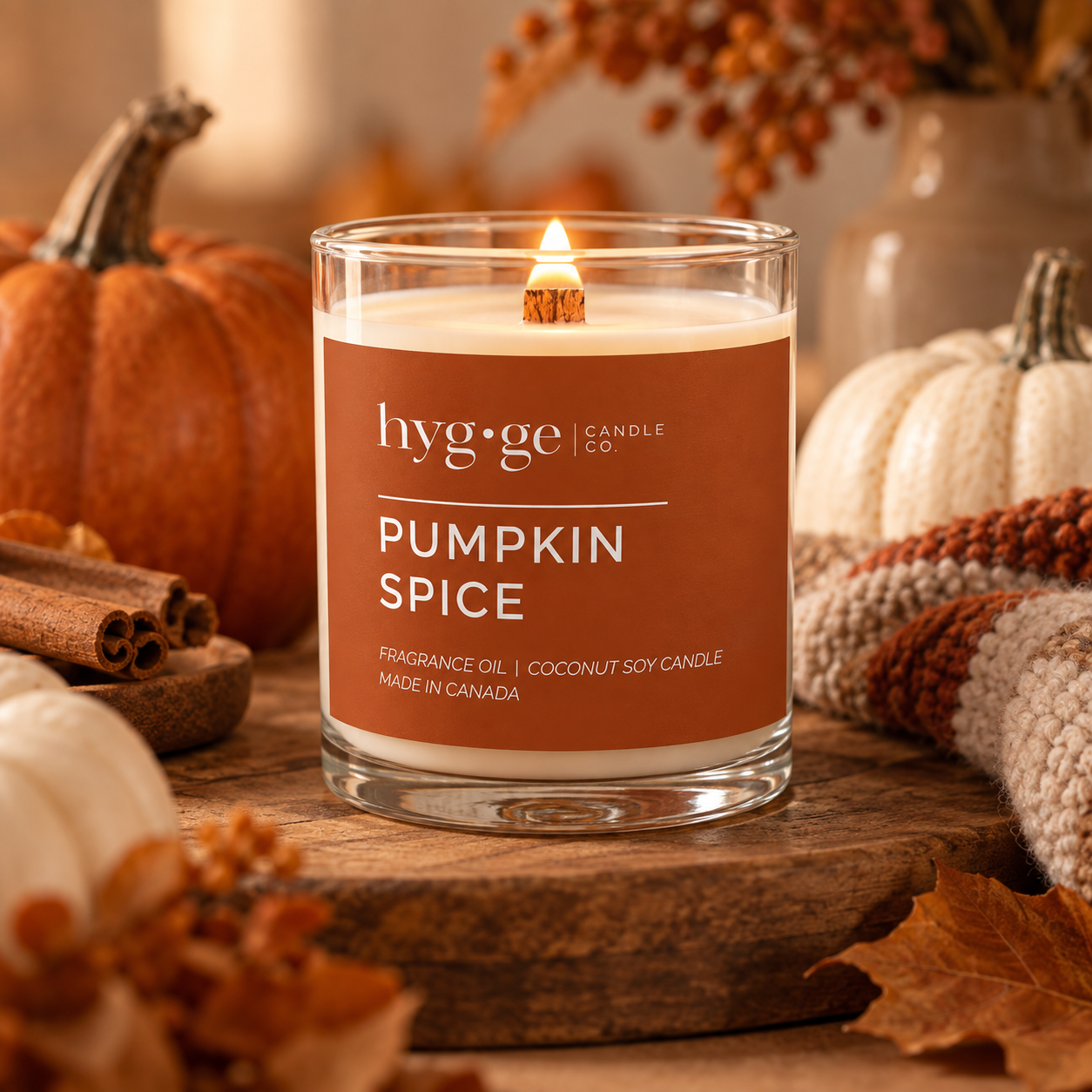 Pumpkin Spice Candle // Hygge