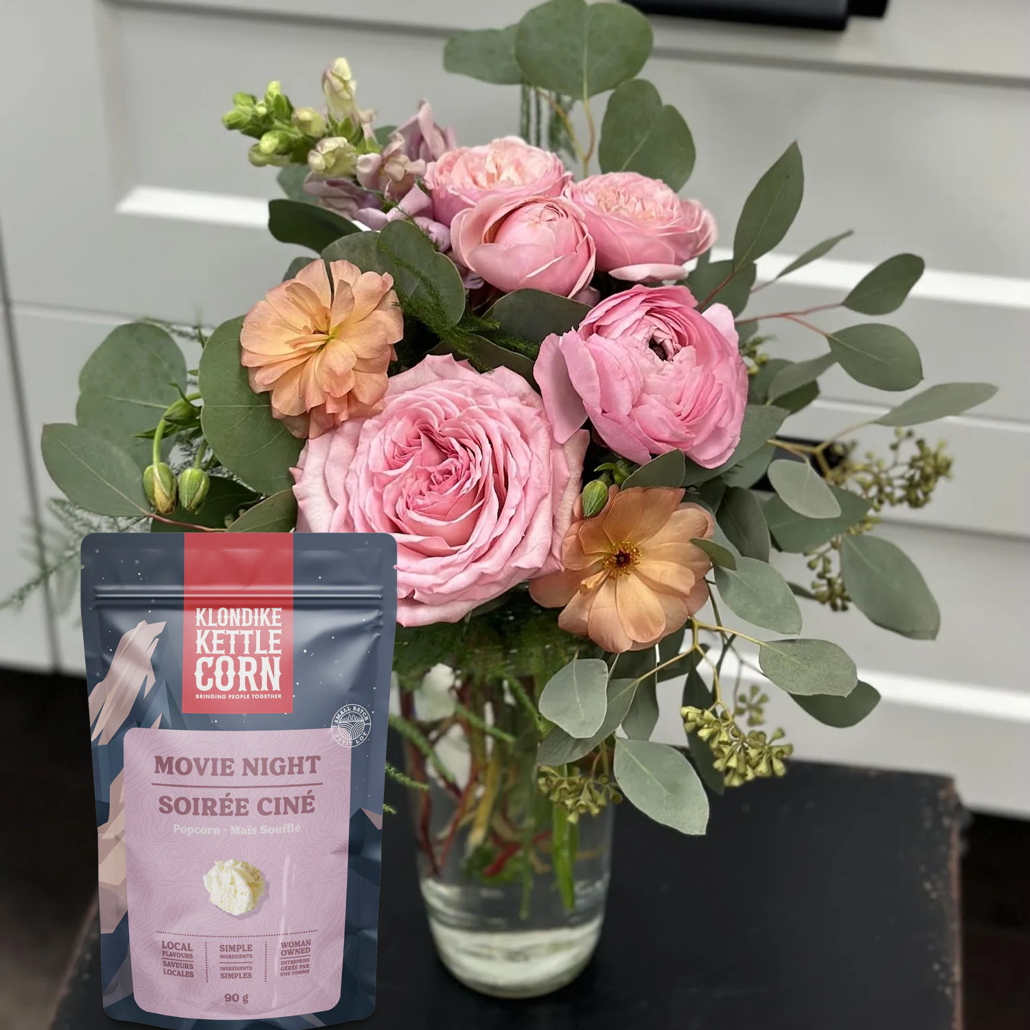 Thanks Budvase With Popcorn