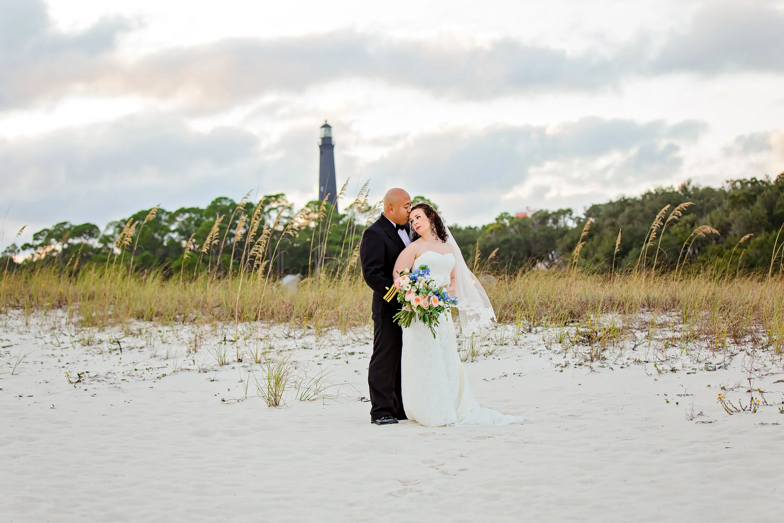 The Milan’s Wedding Pictures at Pensacola Naval Air Station Chapel and Chief Petty Offers club