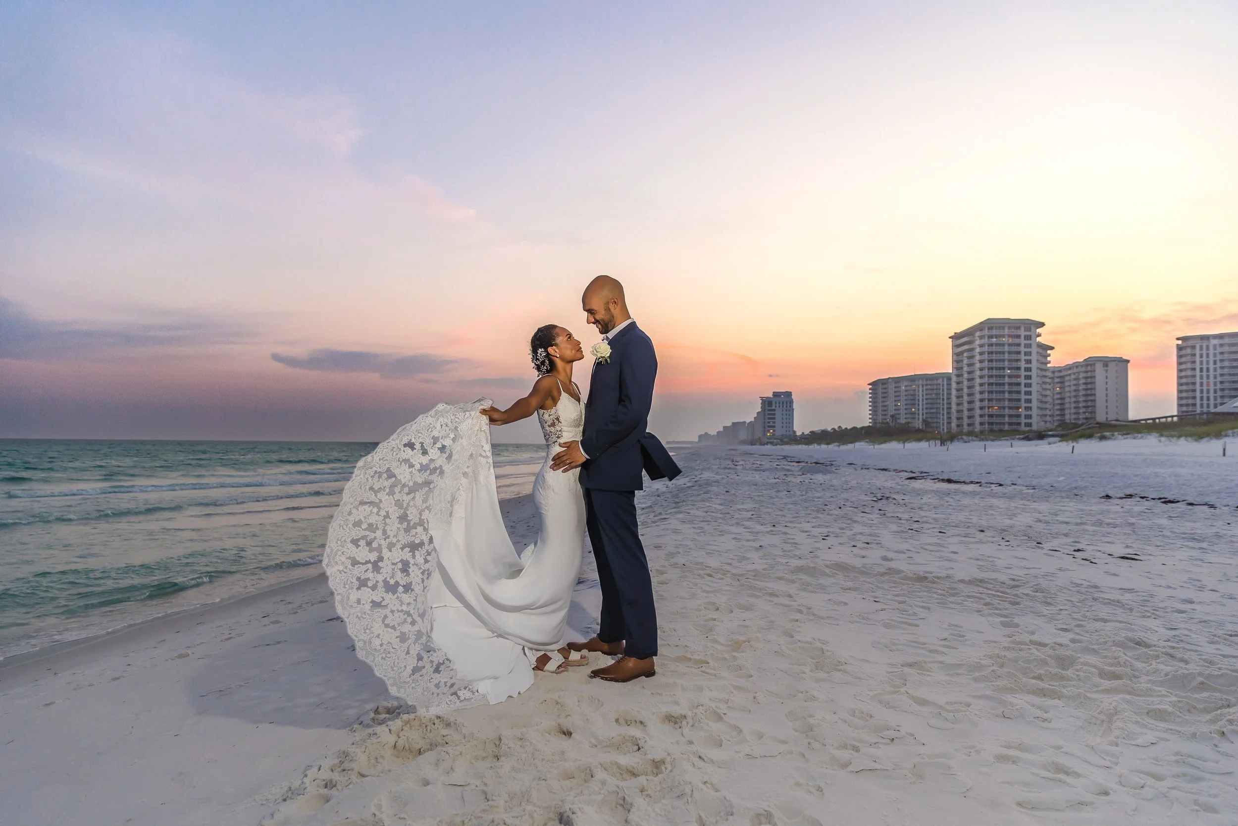 The Avery Destin Florida Beach Wedding Portraits 
