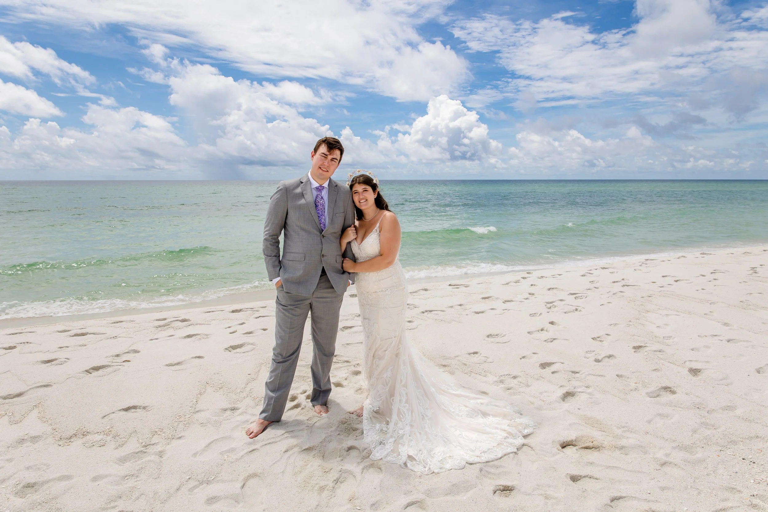The Gallen's Florida Navarre Beach Wedding Portraits 