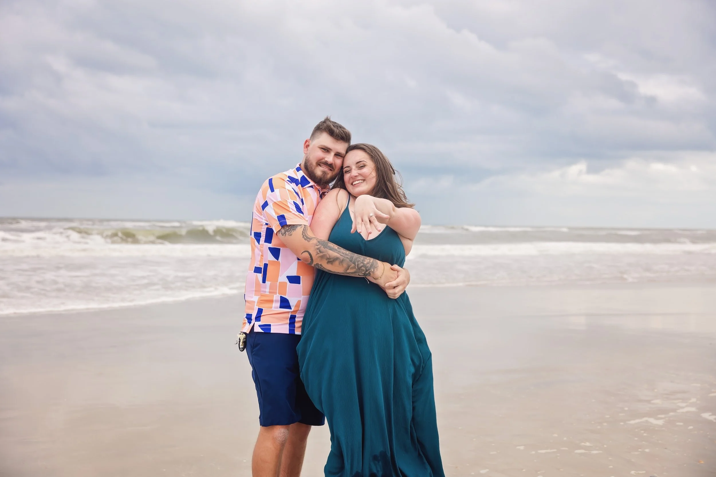 Bryce and Beverly St. Augustine Beach Engagement Pictures
