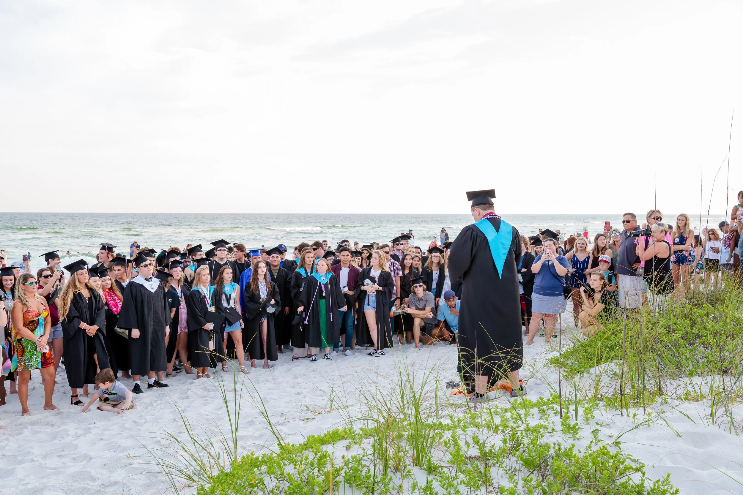 Navarre Beach 2020 graduation senior pictures on the beach photographed by a Jacksonville and St. Augustine Photographer
