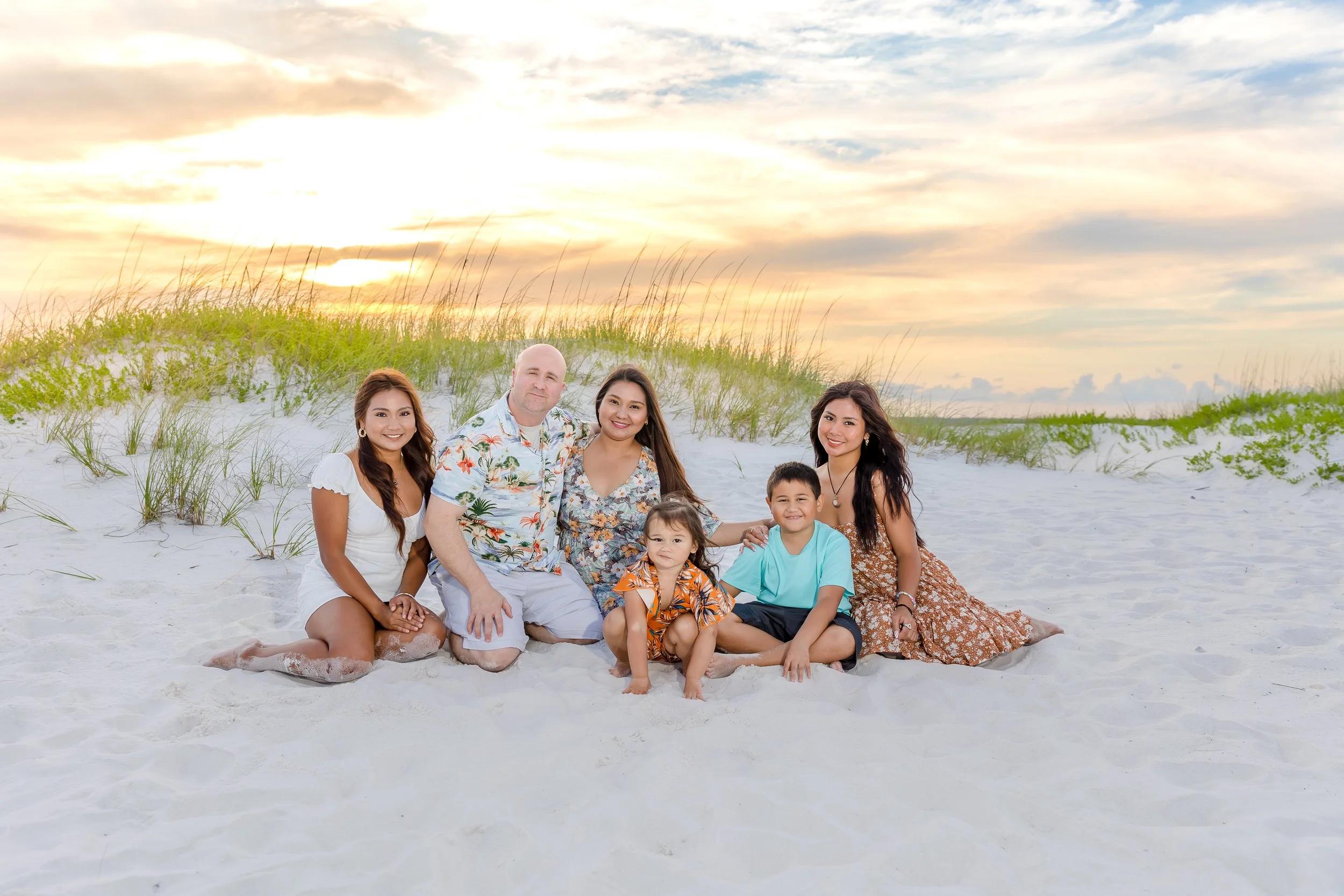Family pictures on Jacksonville beach