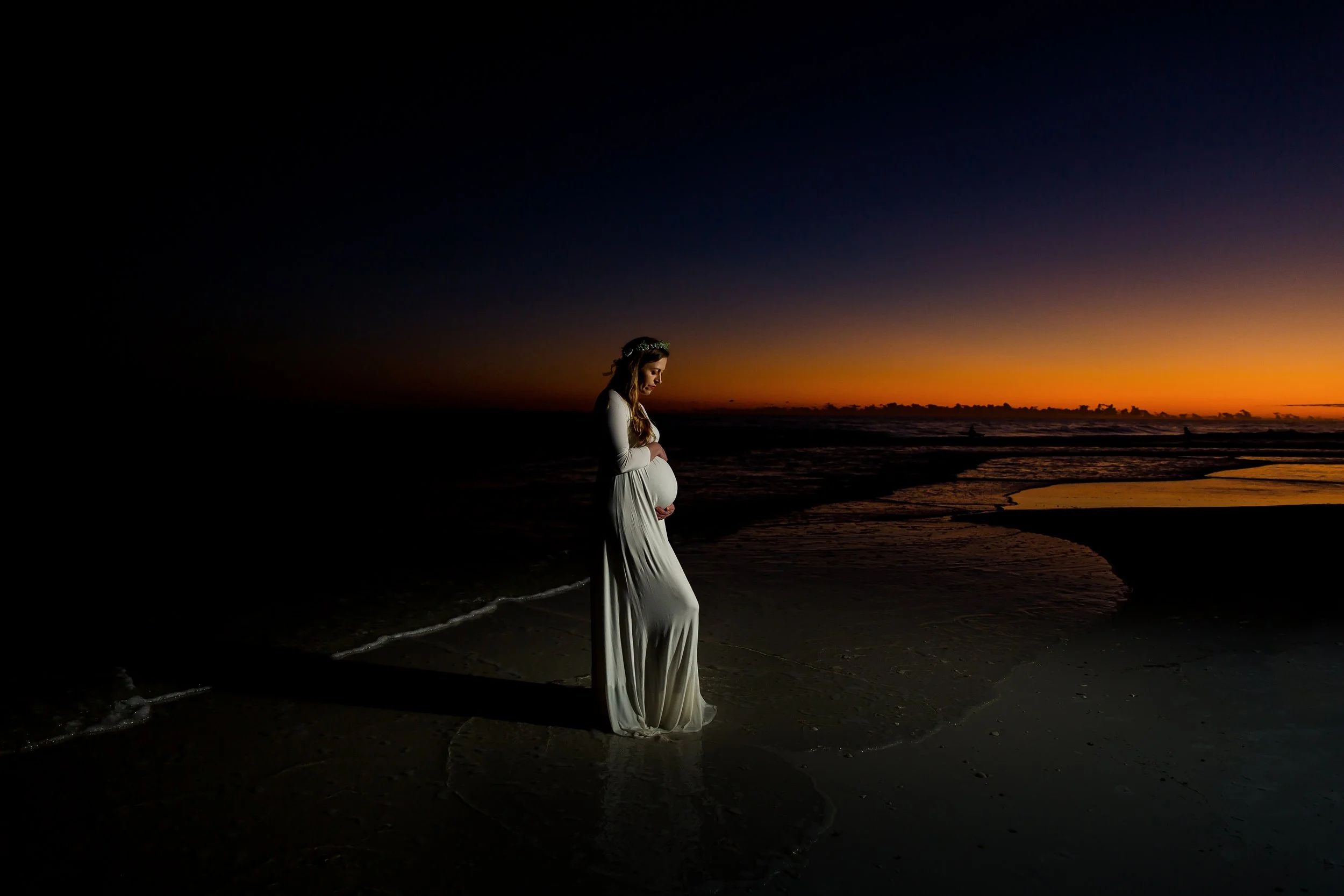 Pregnancy pictures on Jacksonville beach