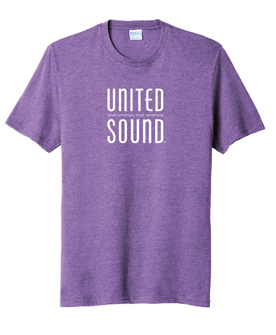 Unisex HEATHER PURPLE shirt (crew neck) - various sizes
