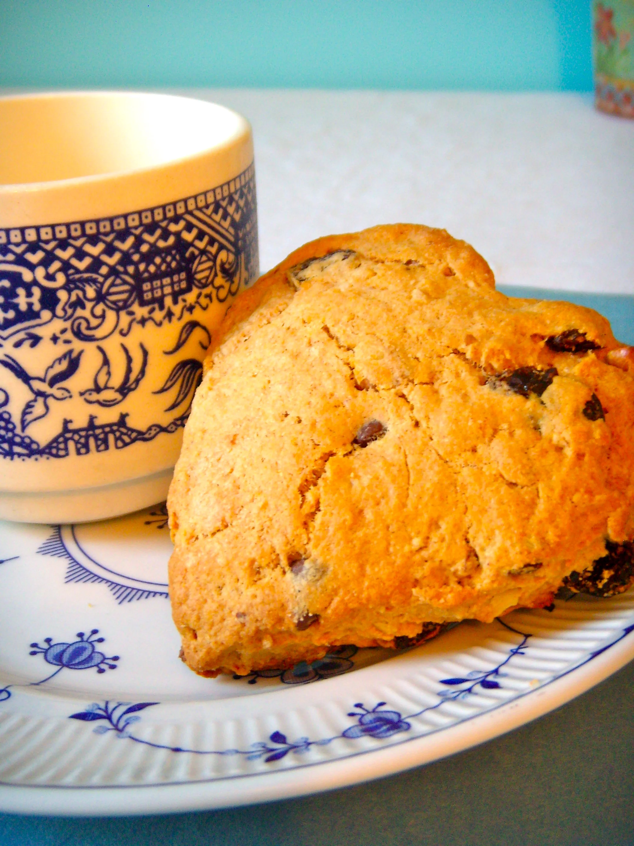   oatmeal-raisin chocolate chip scone  