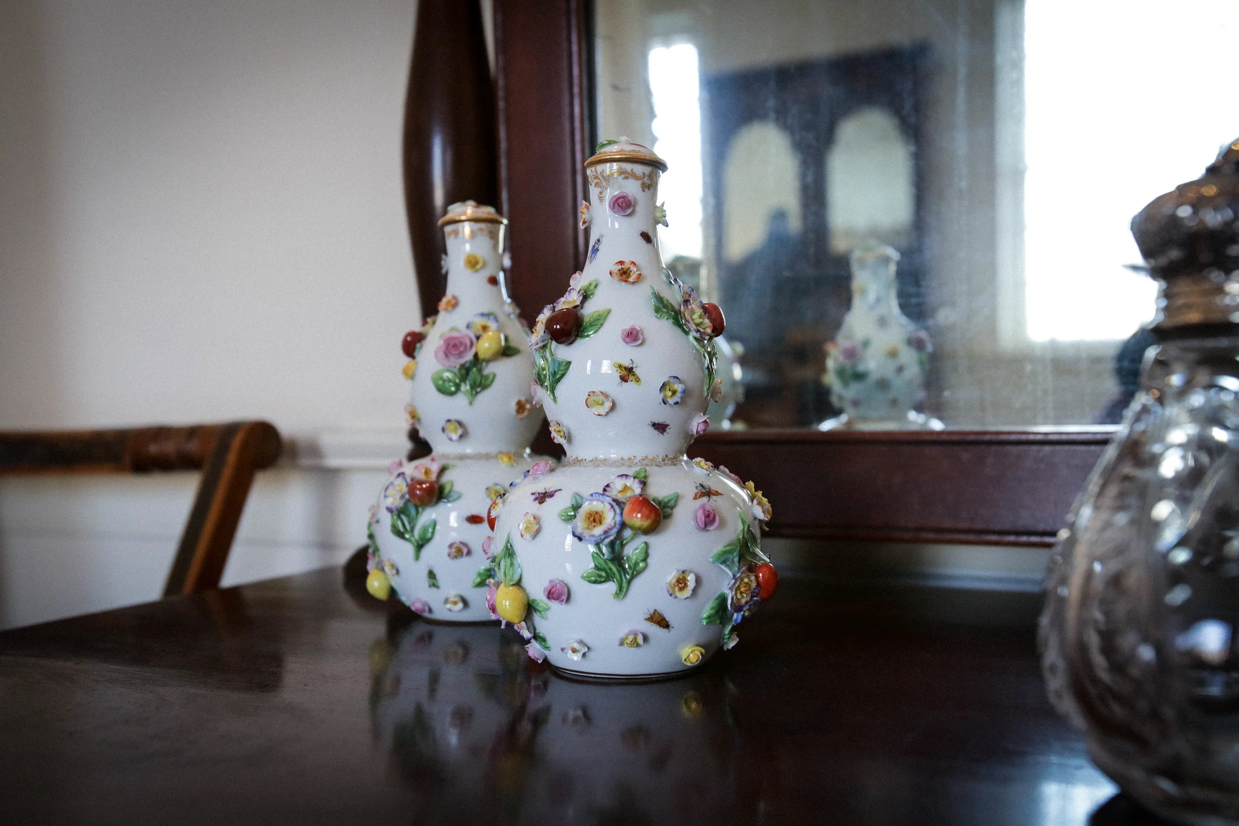 Meissen Porcelain Perfume Jars