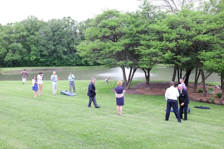lawn games turnin' up the fun! photo courtesy of Joshua Costes Photography