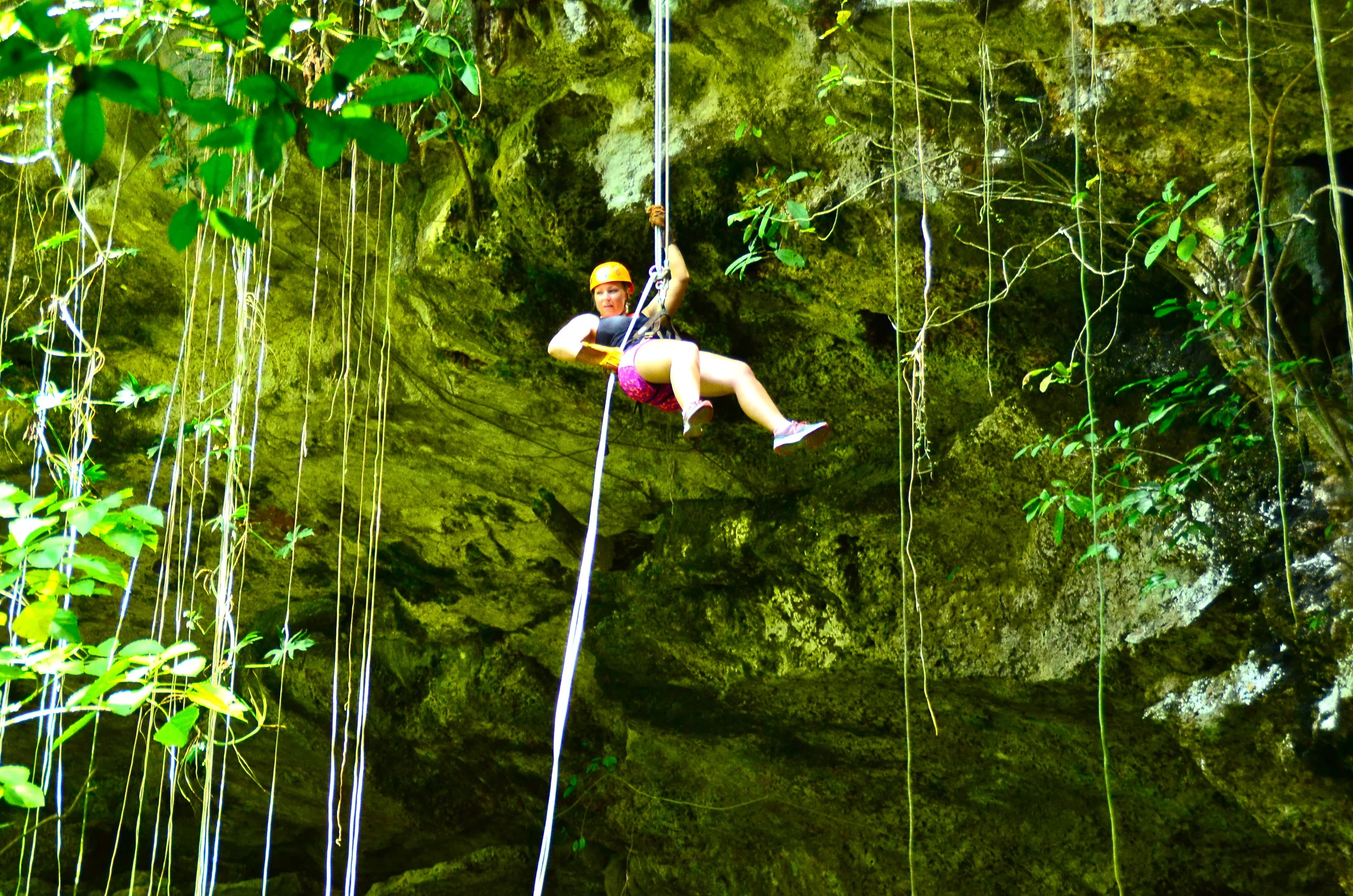 rappelling into the cave. Literally SO. COOL.