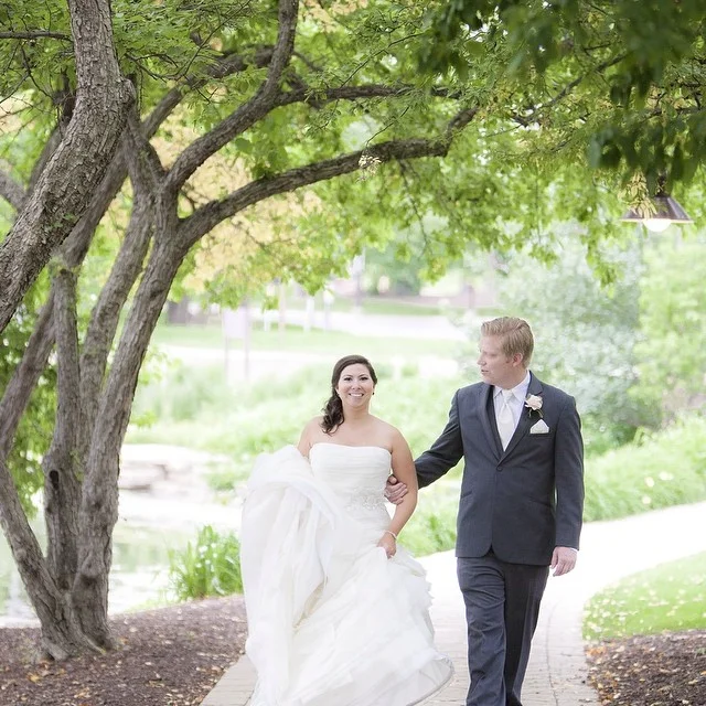 Photograph y: Joshua Costes Floral Design: Christopher Mark Flowers, Brookfield, IL Wedding Dress: Enzoani "Faye" from Glamour Closet, Chicago, IL (Veil: David's Bridal, belt: Jasmine ) Cake: Labriola Bakery, Oak Brook, IL Ceremony/ Reception Venue: Oak Brook Bath and Tennis Club Pre wedding photos: Doubletree Hotel Oak Brook and Hyatt Lodge @ McDonalds campus Lighting: MDM entertainment, Schaumburg, IL Bridesmaids ' Dresses: Jasmine Galleria, Lombard, IL M ens Wear: Black Tie Formalwear Music : Toast and Jam DJs, Chicago, IL Catering: My Chef Catering, Naperville, IL Invitations: Wedding Paper Divas