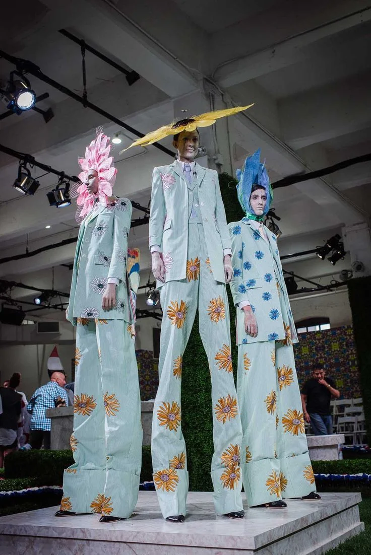 Models at Thom Browne . Creatures of my nightmares. 