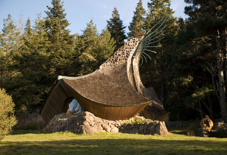  Sea Ranch Chapel by James Hubbell (  Image source  )  