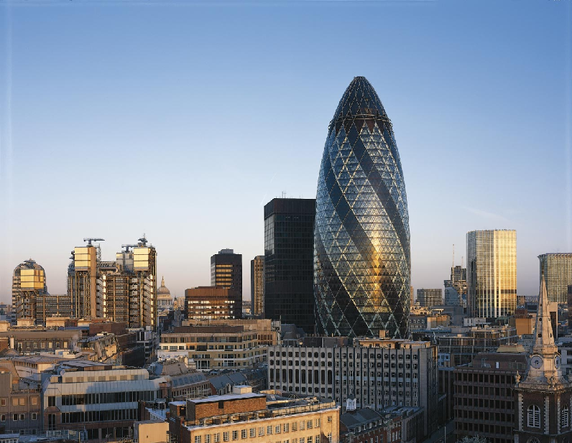   Gerkin Tower by Norman Foster (  Image source  )  