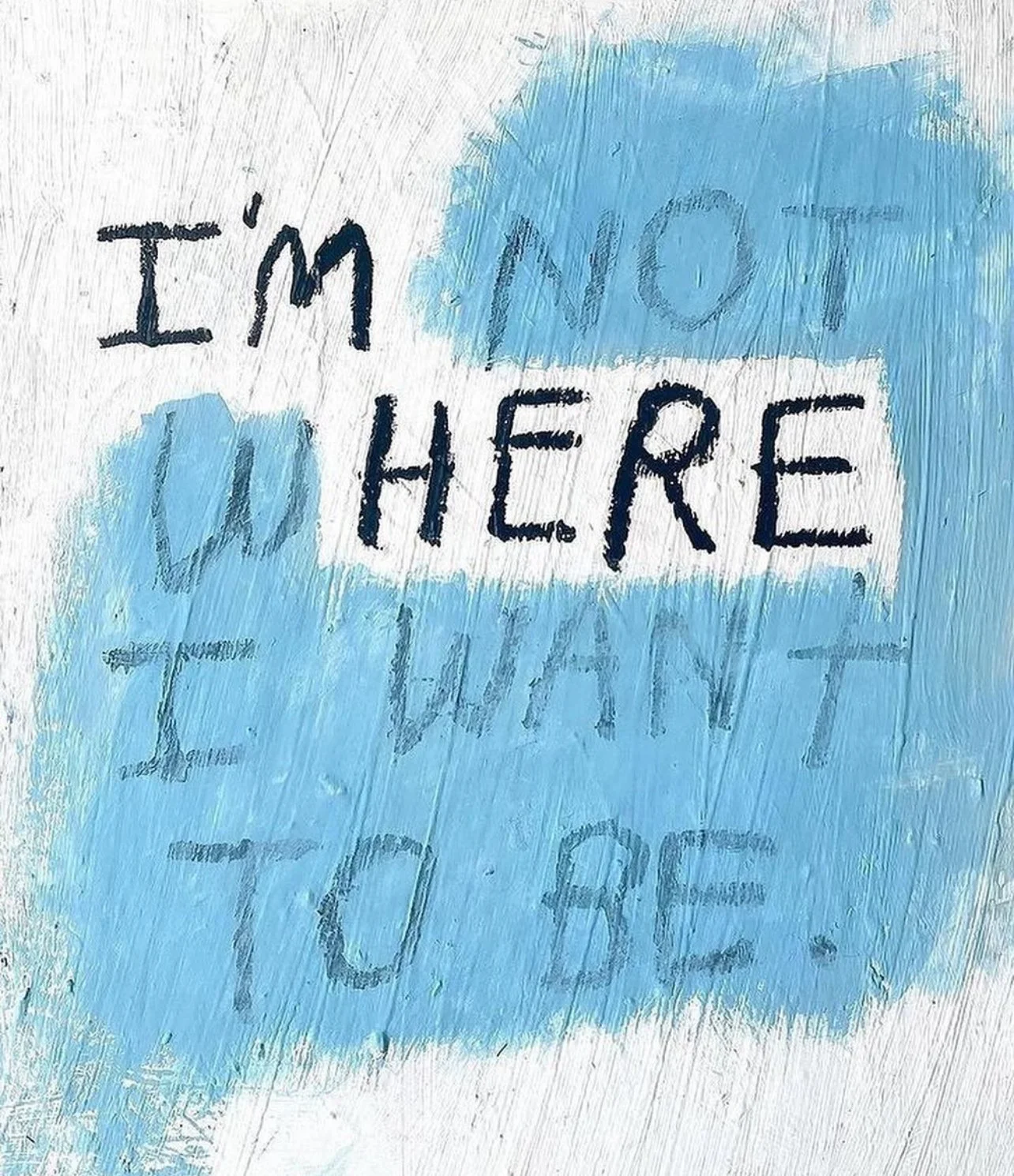patience in being "here "
