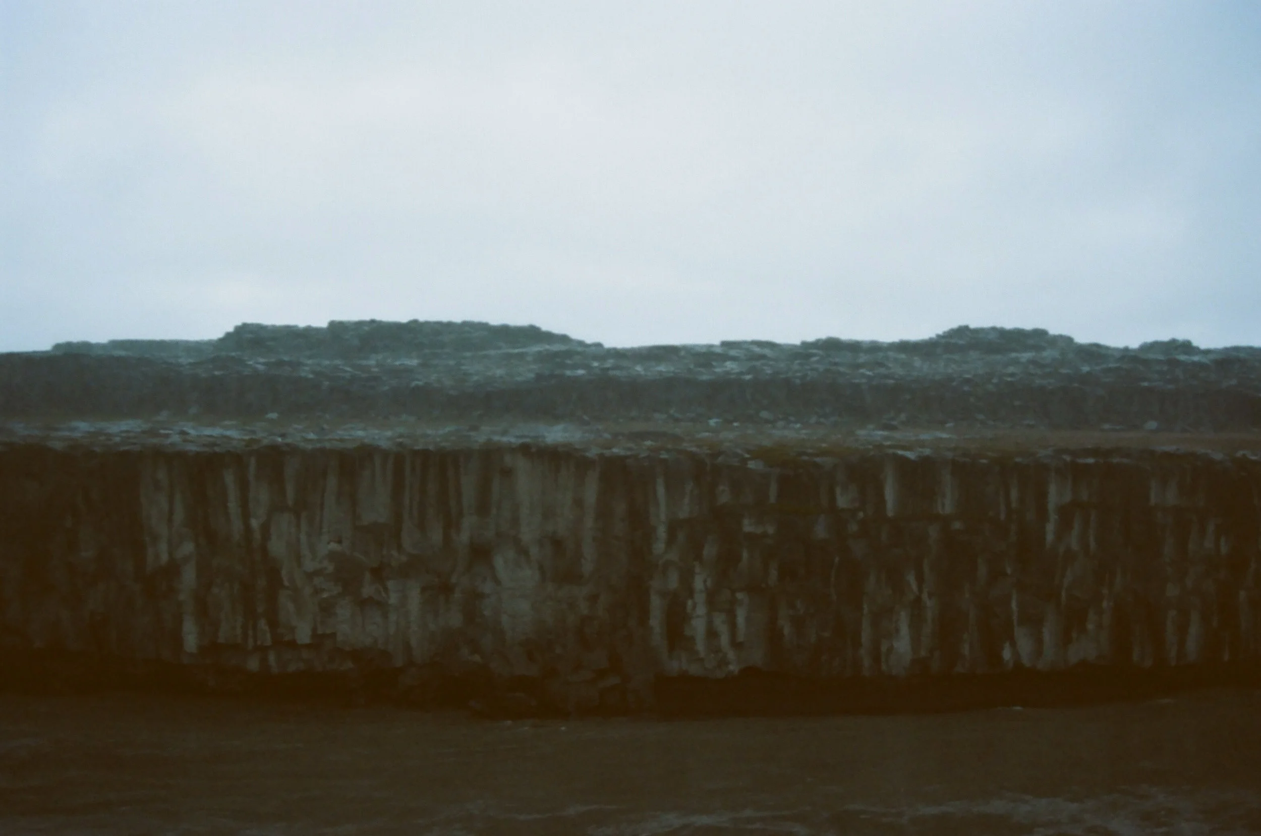 Cliffs near Detifoss, Northern Iceland