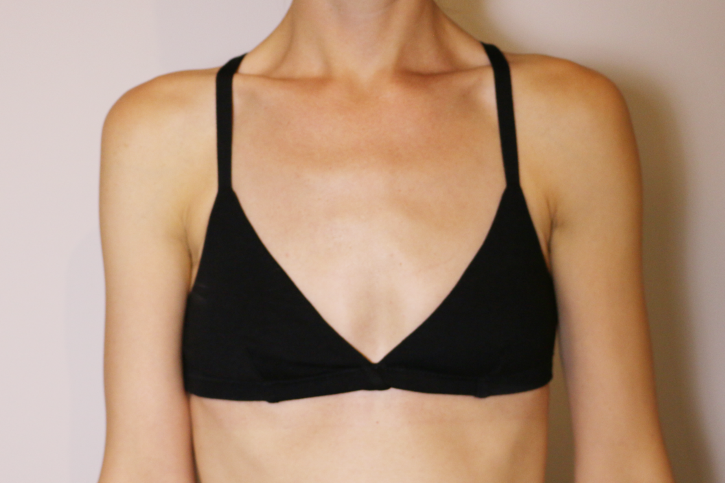 black triangle bralette