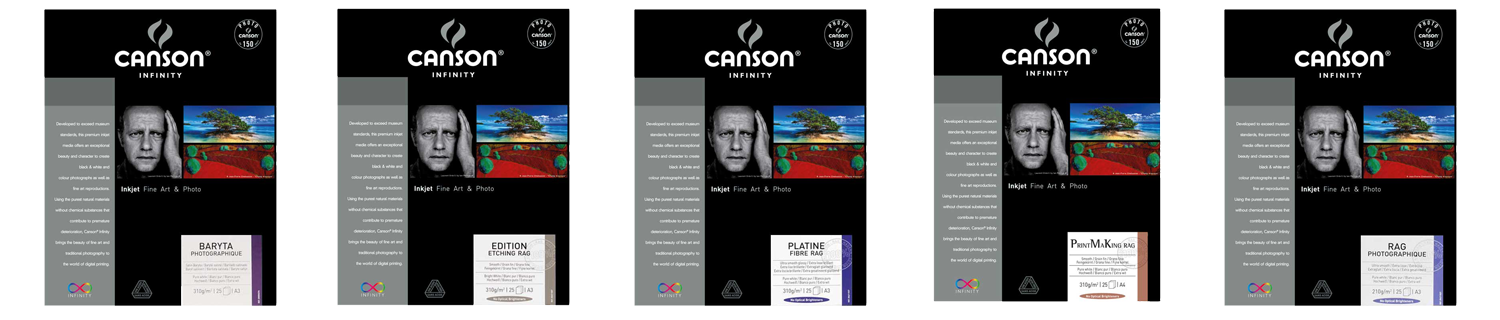 Canson Infinity Papers: Baryta Photographique, Edition Etching Rag, Platine Fibre Rag, Print Making Rag (BFK Rives), Rag Photographique