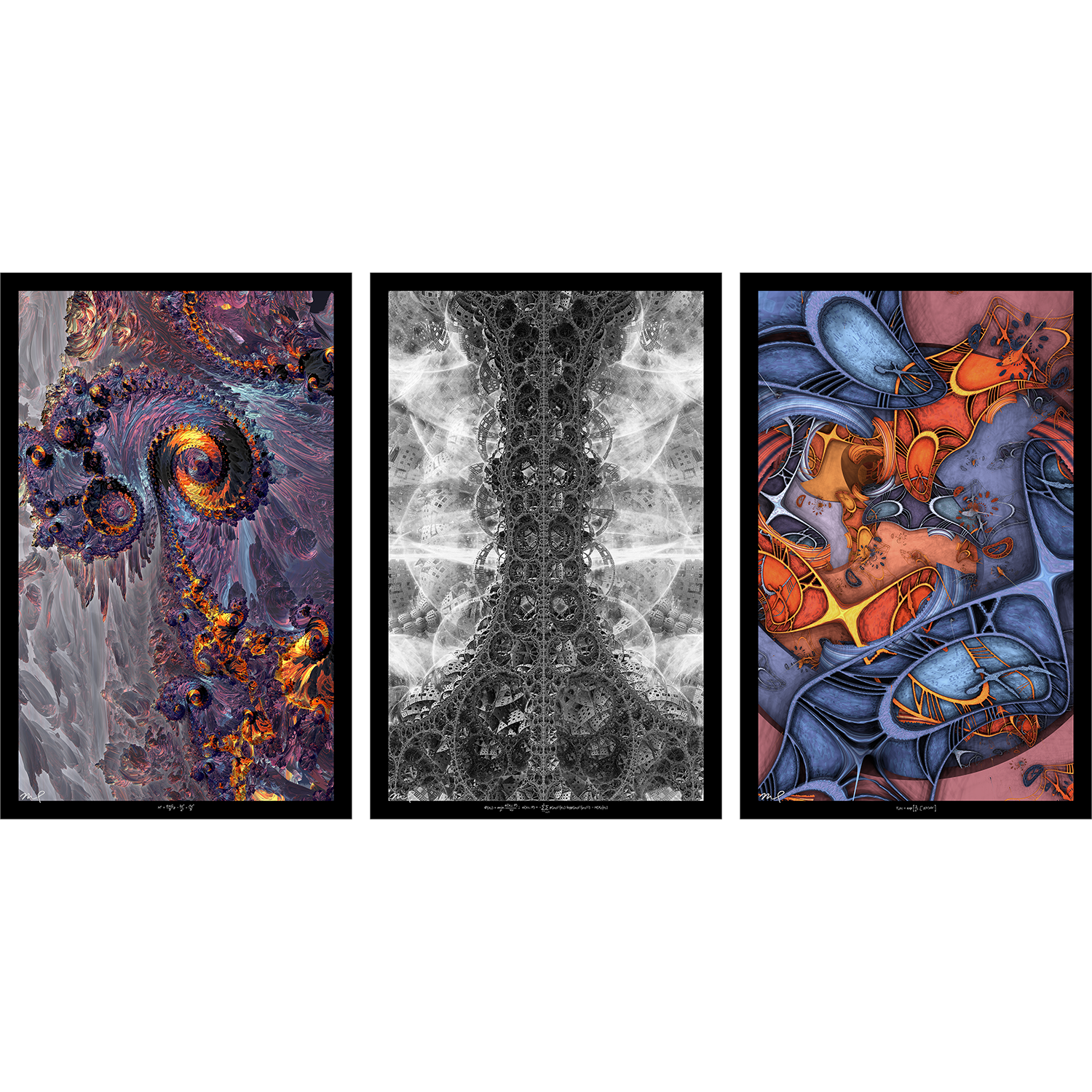 Enigma Of The Cosmos (triptych)