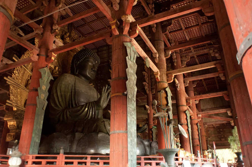 Some of the largest statues in the world like this one at the Tōdai-ji Temple in Nara