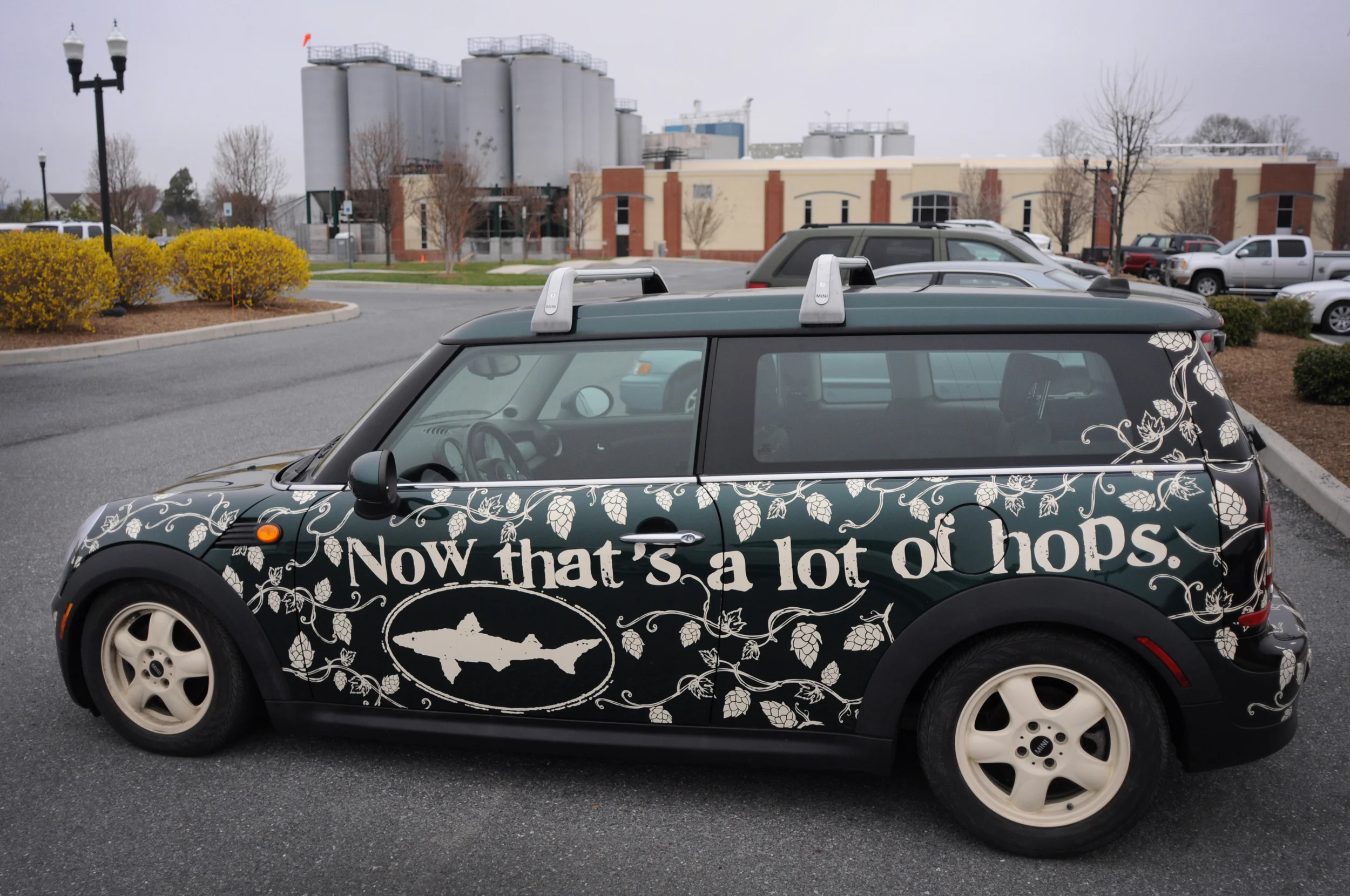 They also have some cool cars and old trucks outside.