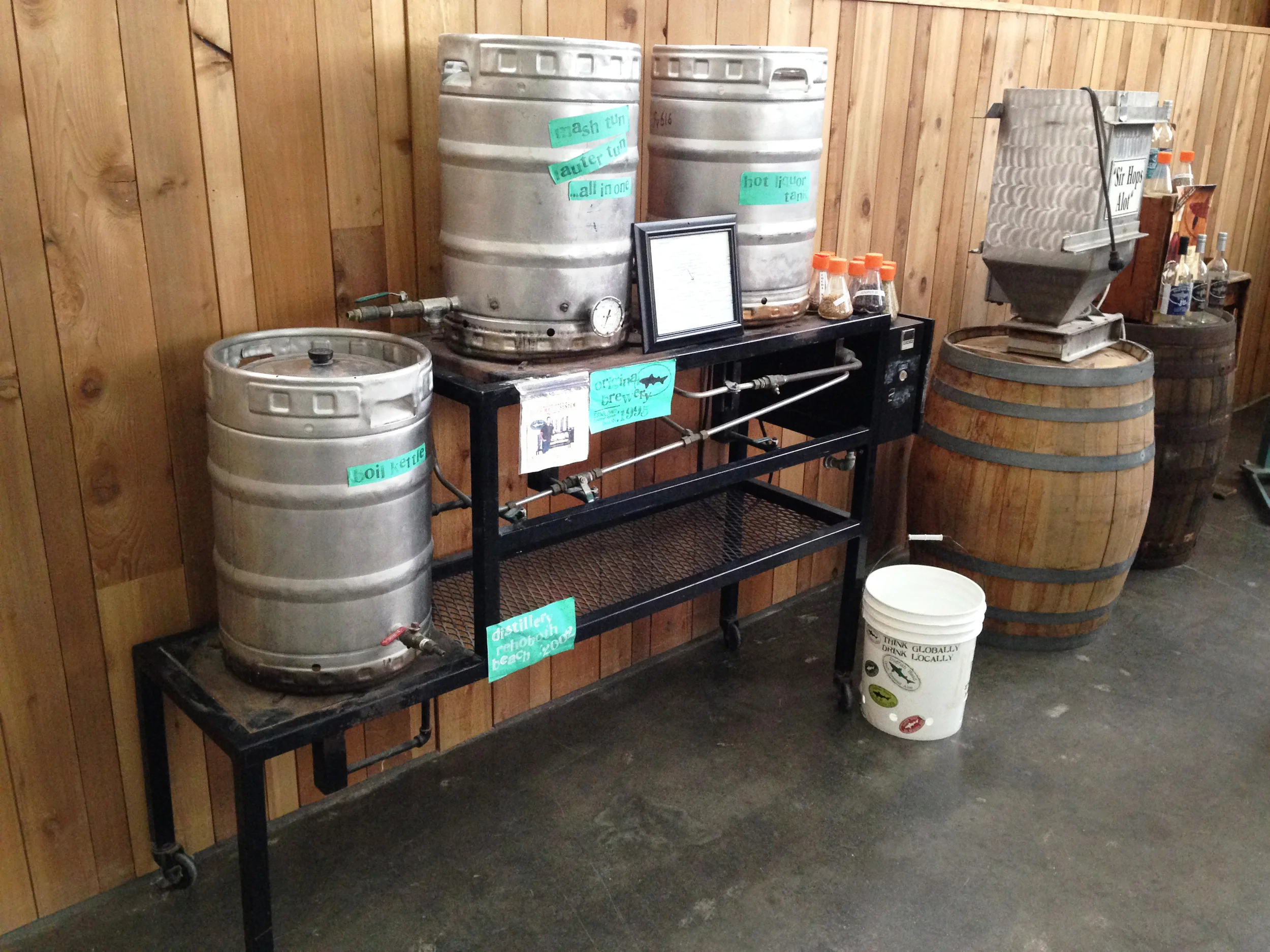 This is the original brew setup, which you can see on one&nbsp; of their great beer tours.