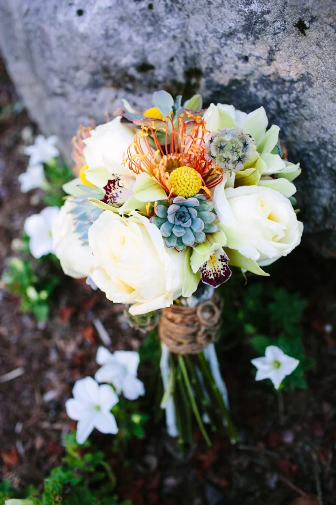 Chellee Manselle at The Resort at the Mountains did an amazing job on my Bouquet, Arbor and Centerpieces.