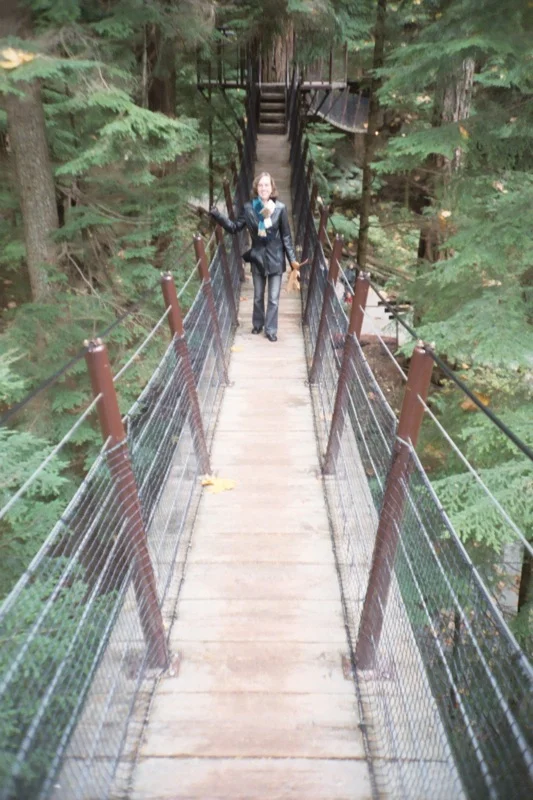 Walk amoung the treetops on the Capilano Suspension Bridge in Vancouver, BC