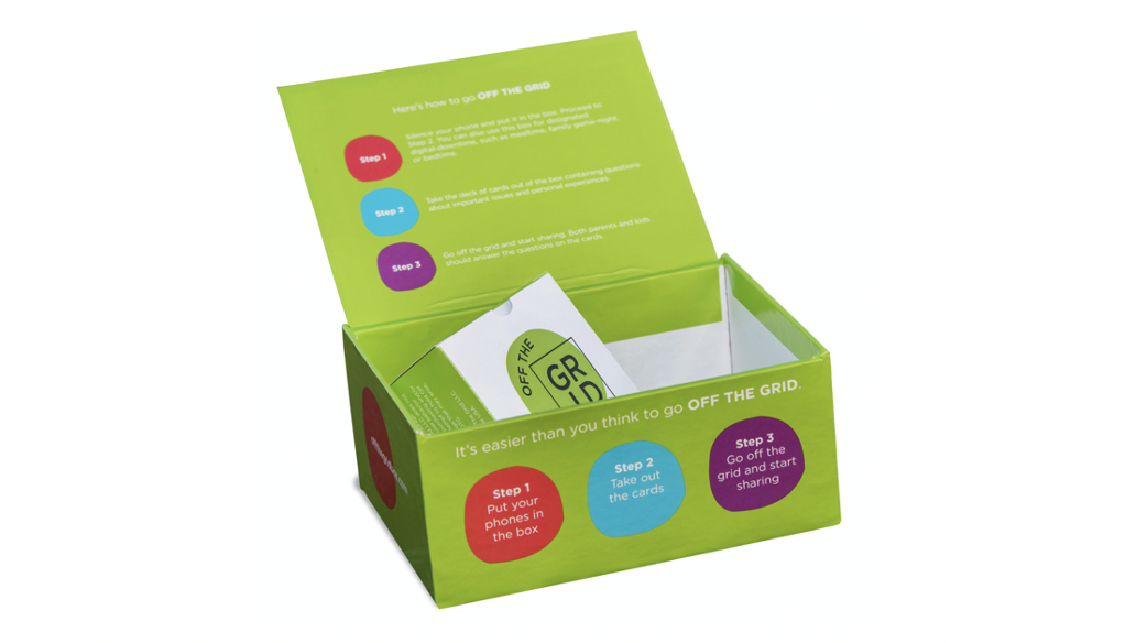  Developed and designed Off The Grid, a family activity that makes it easy and fun for parents and kids to discuss their values and experiences with social media, online safety and responsibility, while learning about each other.&nbsp; 