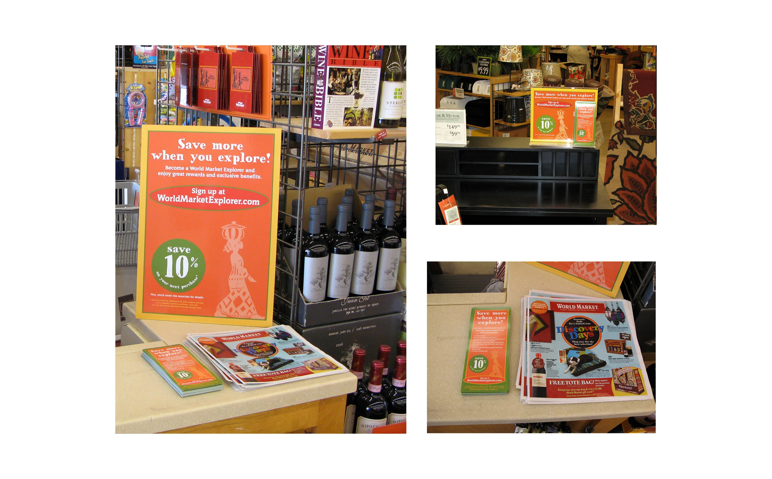  World Market point-of-purchase displays (designed and produced for Udell Direct) 