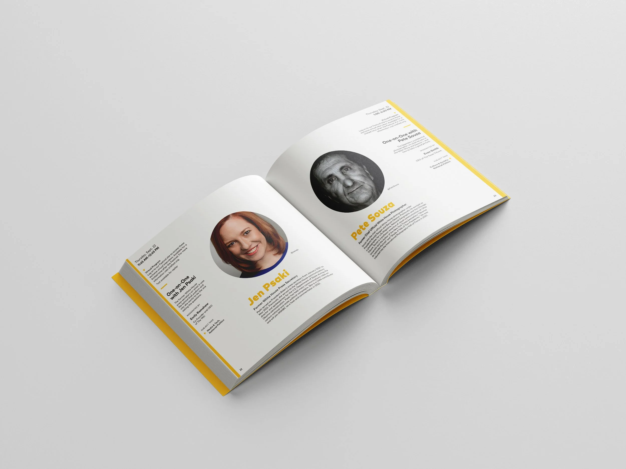  Design and production of 2022  Texas Tribune Festival  program 