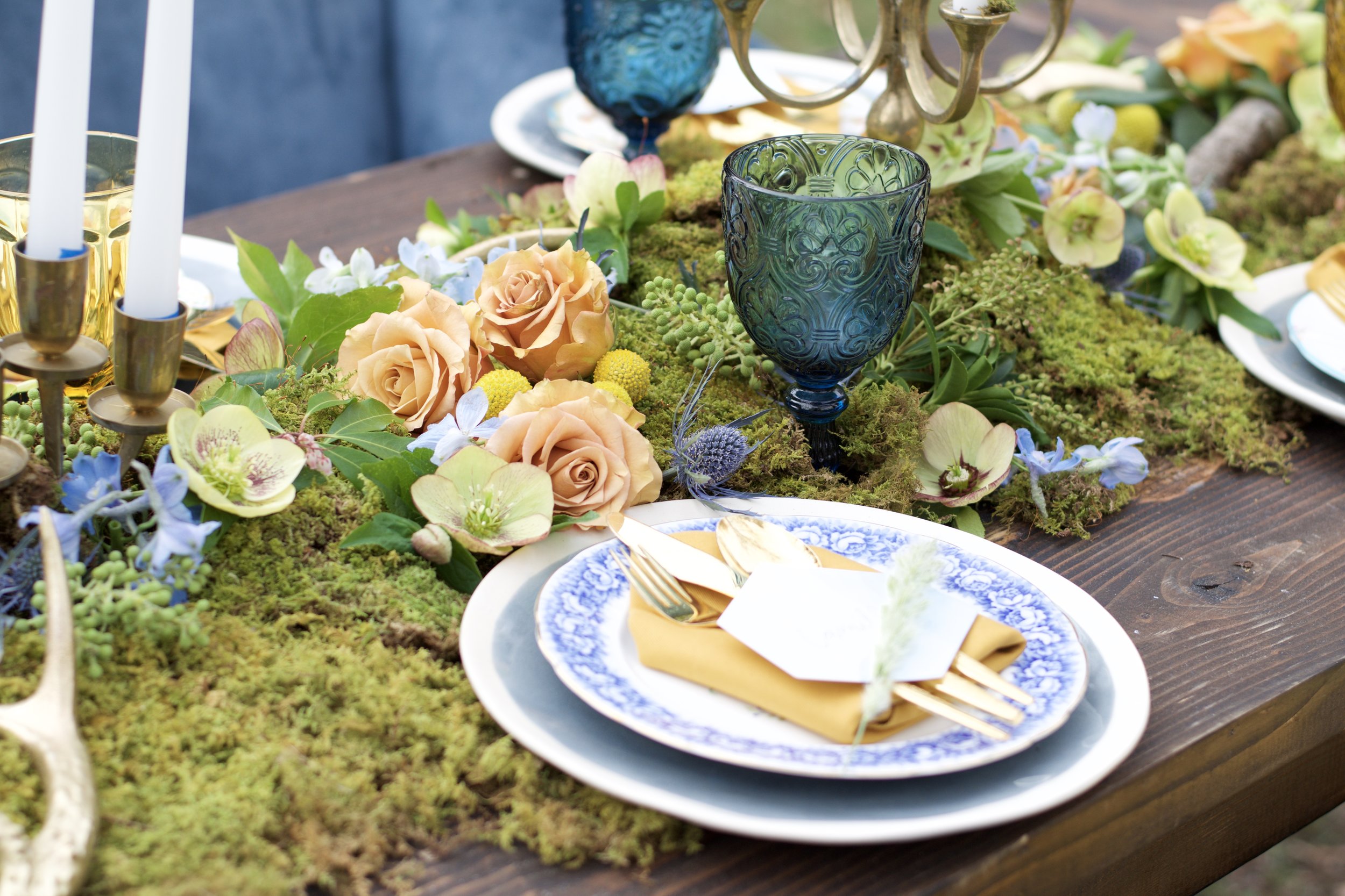 Boho Table Setting by Lark Floral