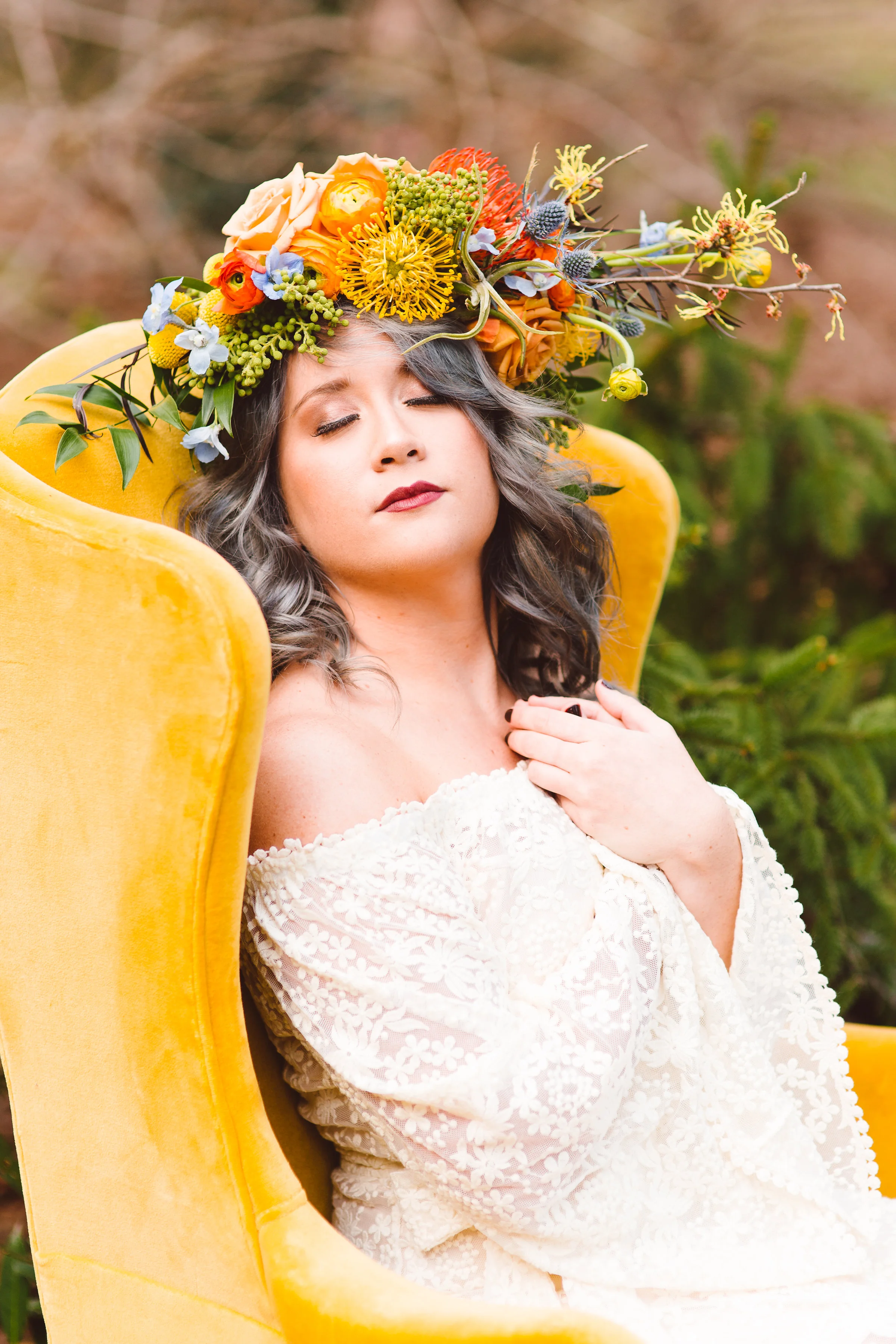 Epic Floral Crown by Lark Floral