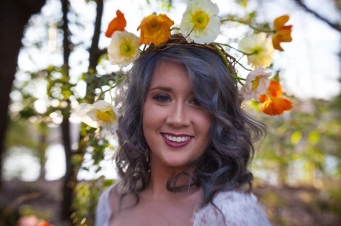Poppy Floral Crown