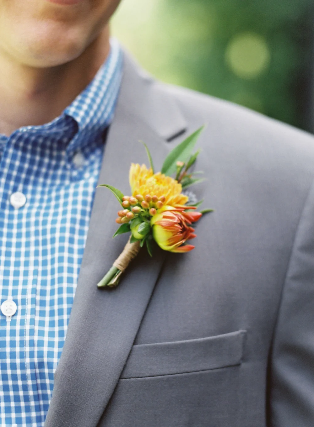 Dahlia boutonniere