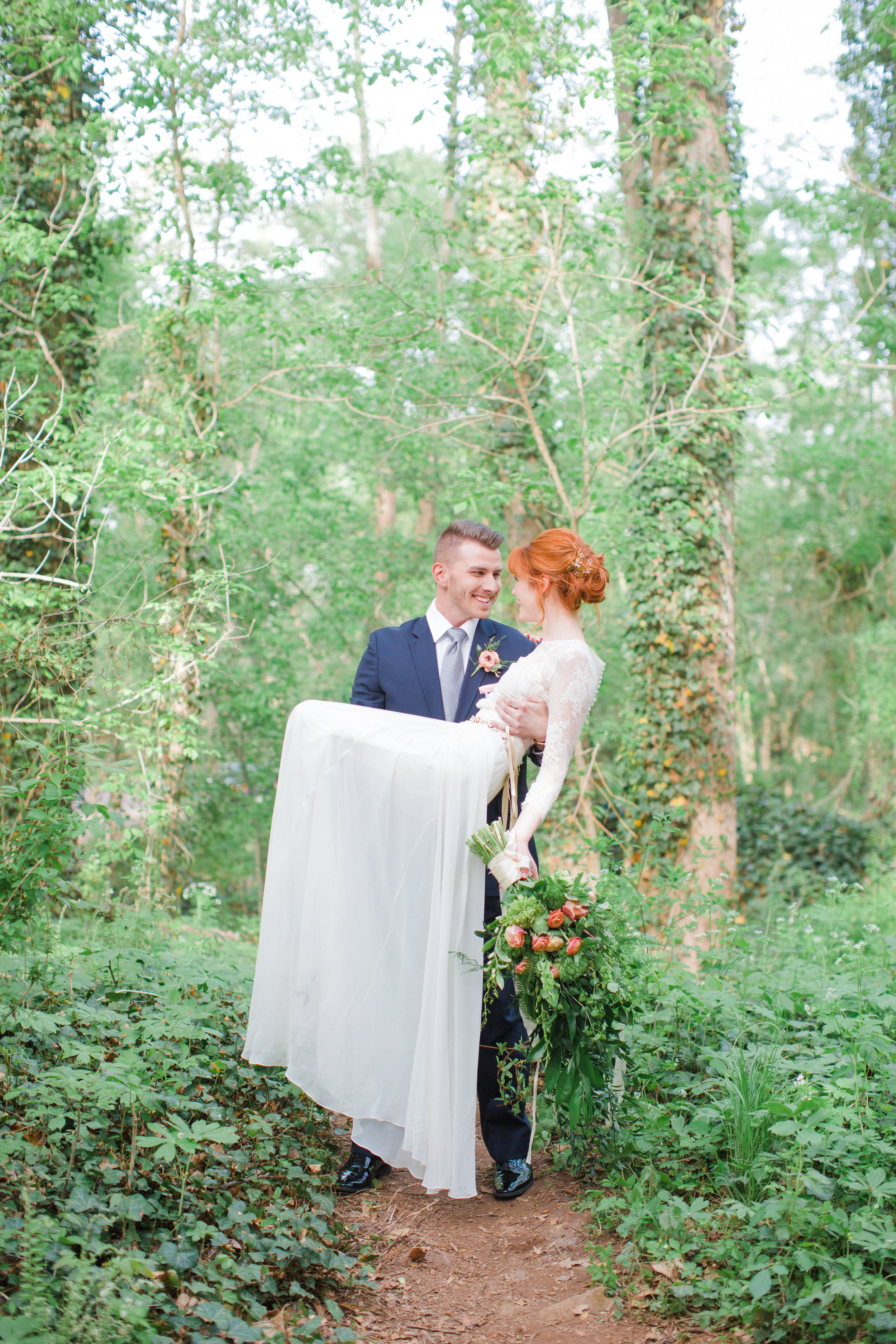 Romantic Bride and Groom Portrait