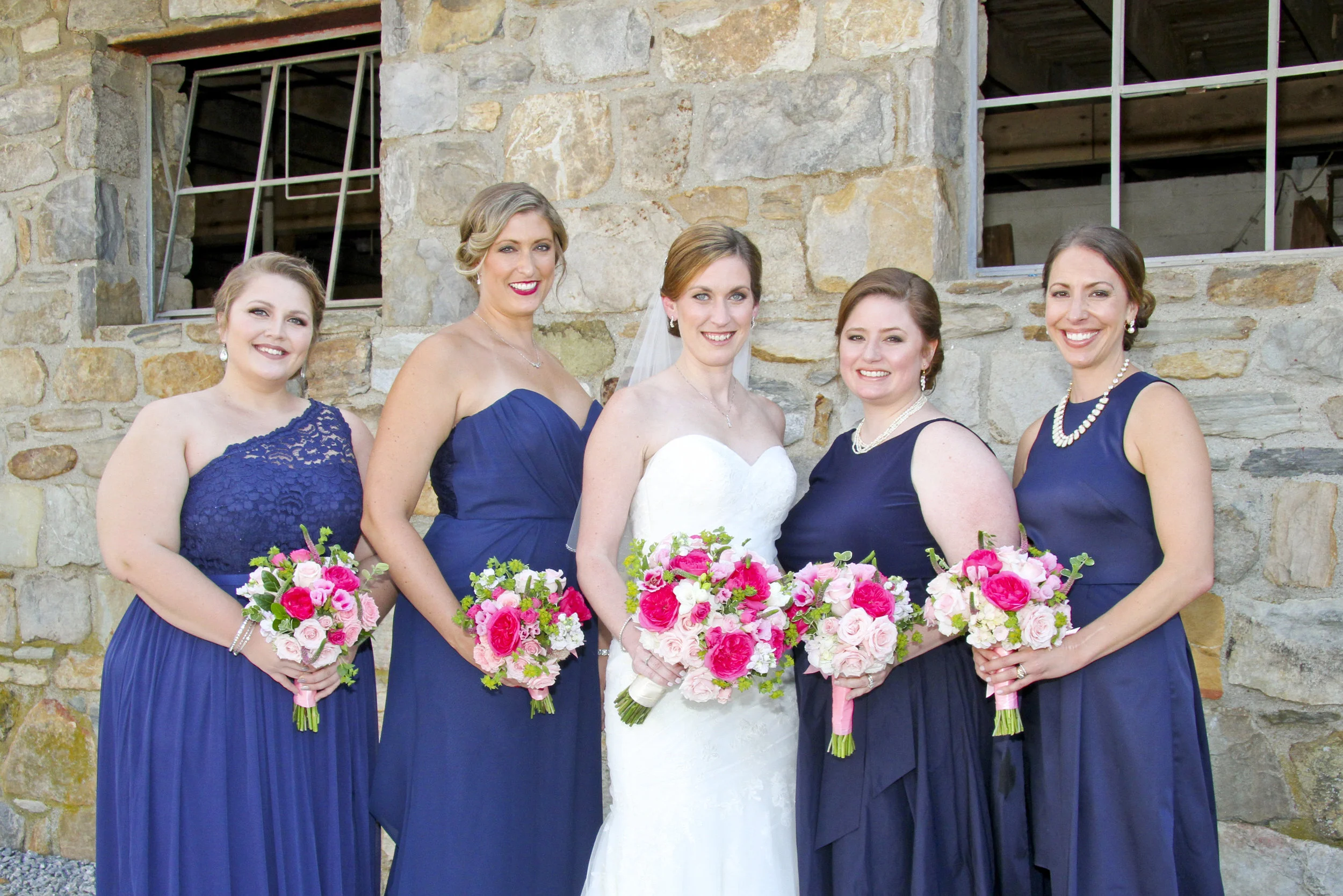 Pink and Navy Wedding