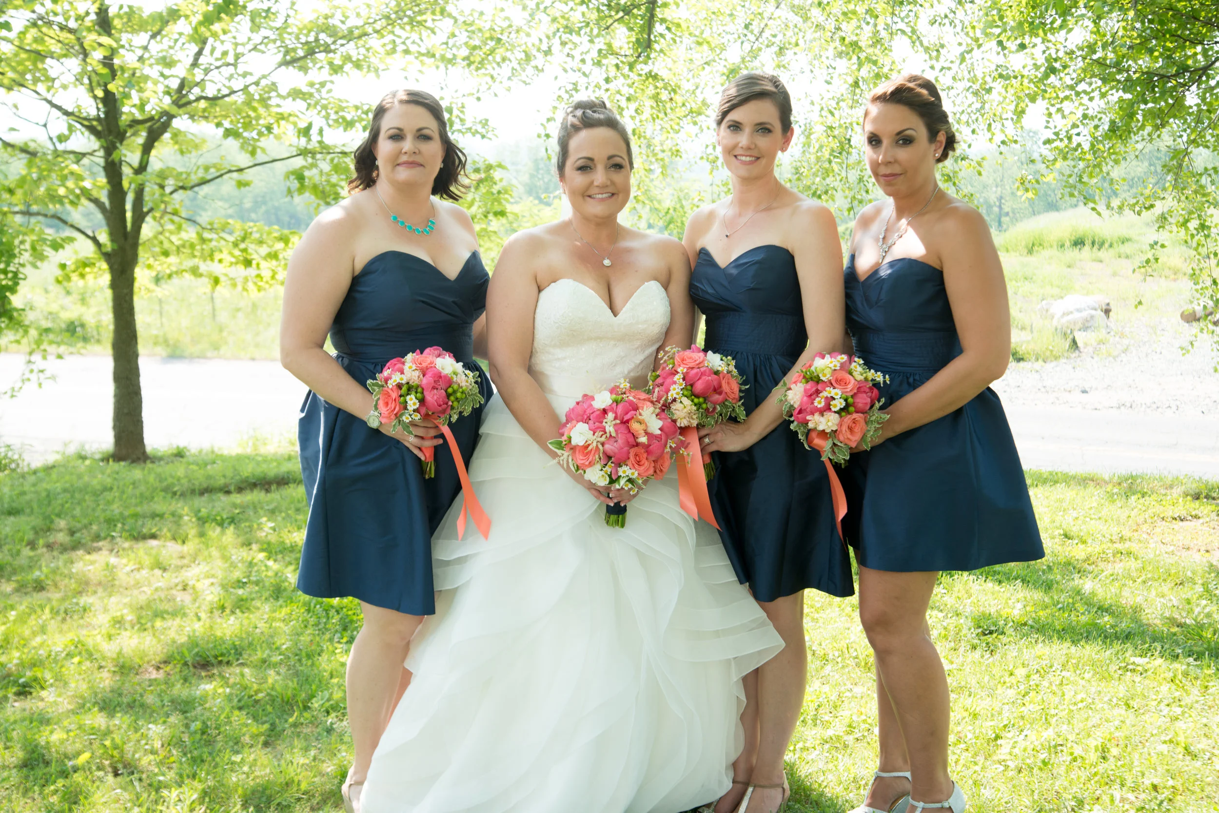 Pink peony bouquets