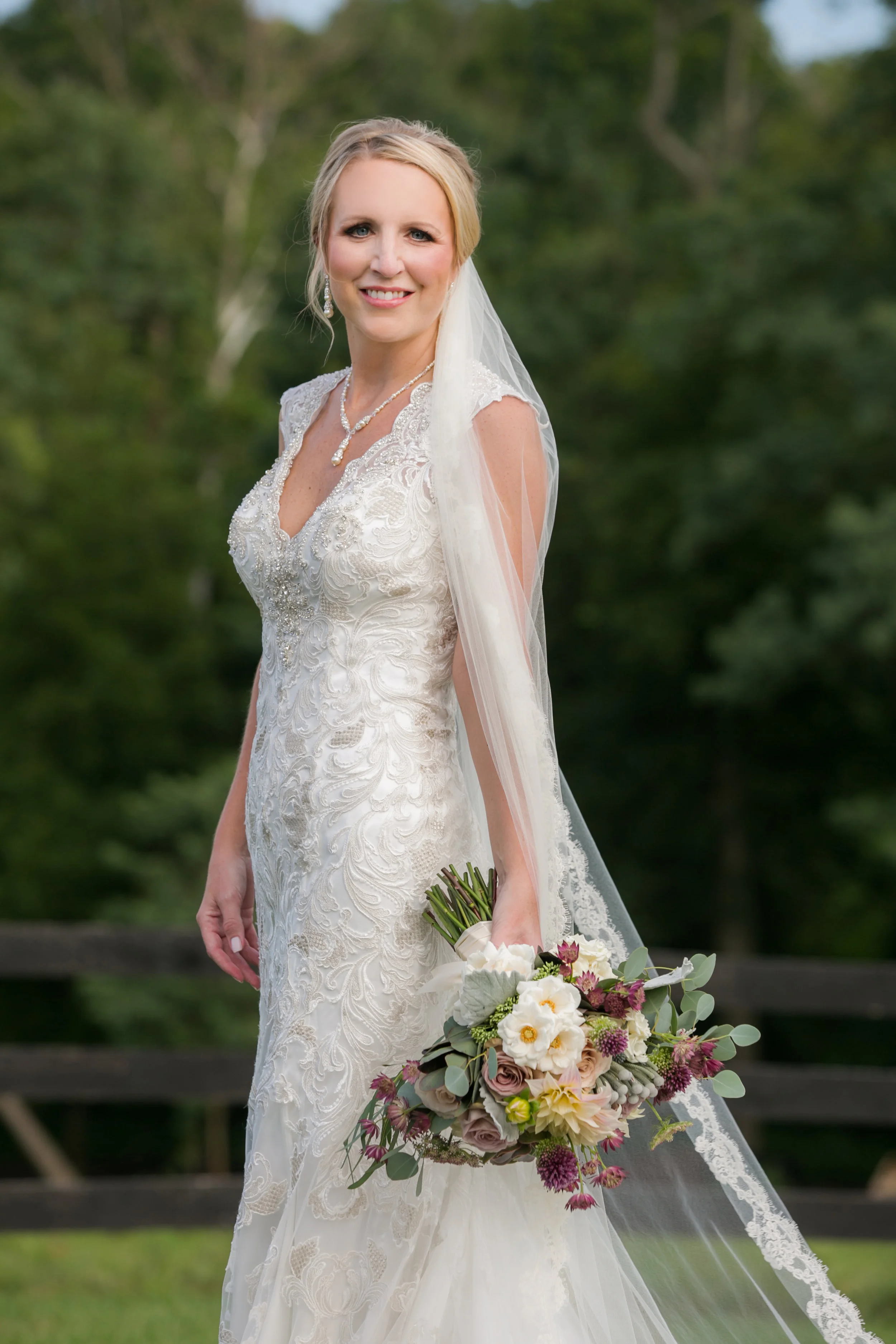 Bridal Portrait with bouquet