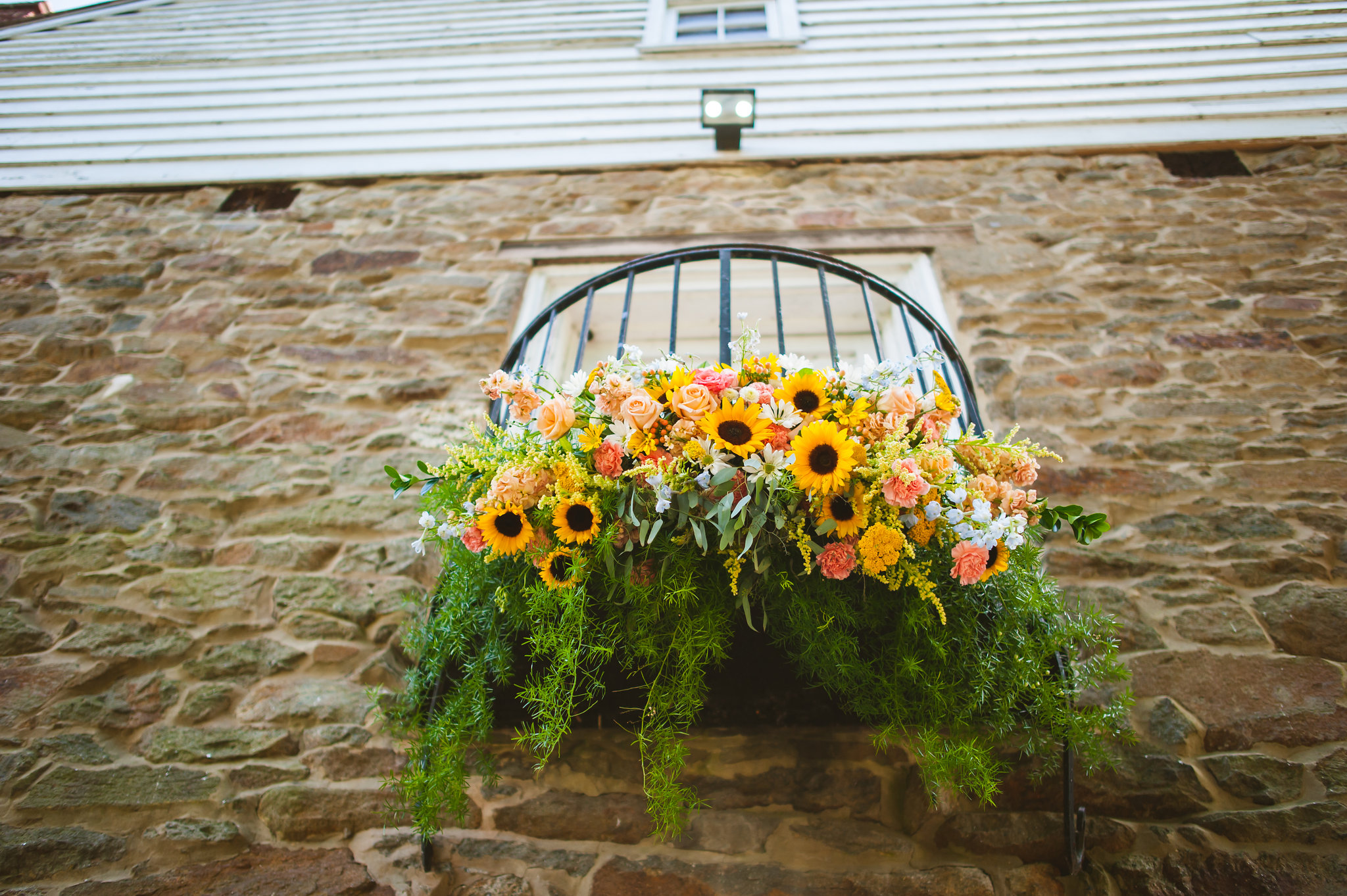 Floral Installation over Doorway