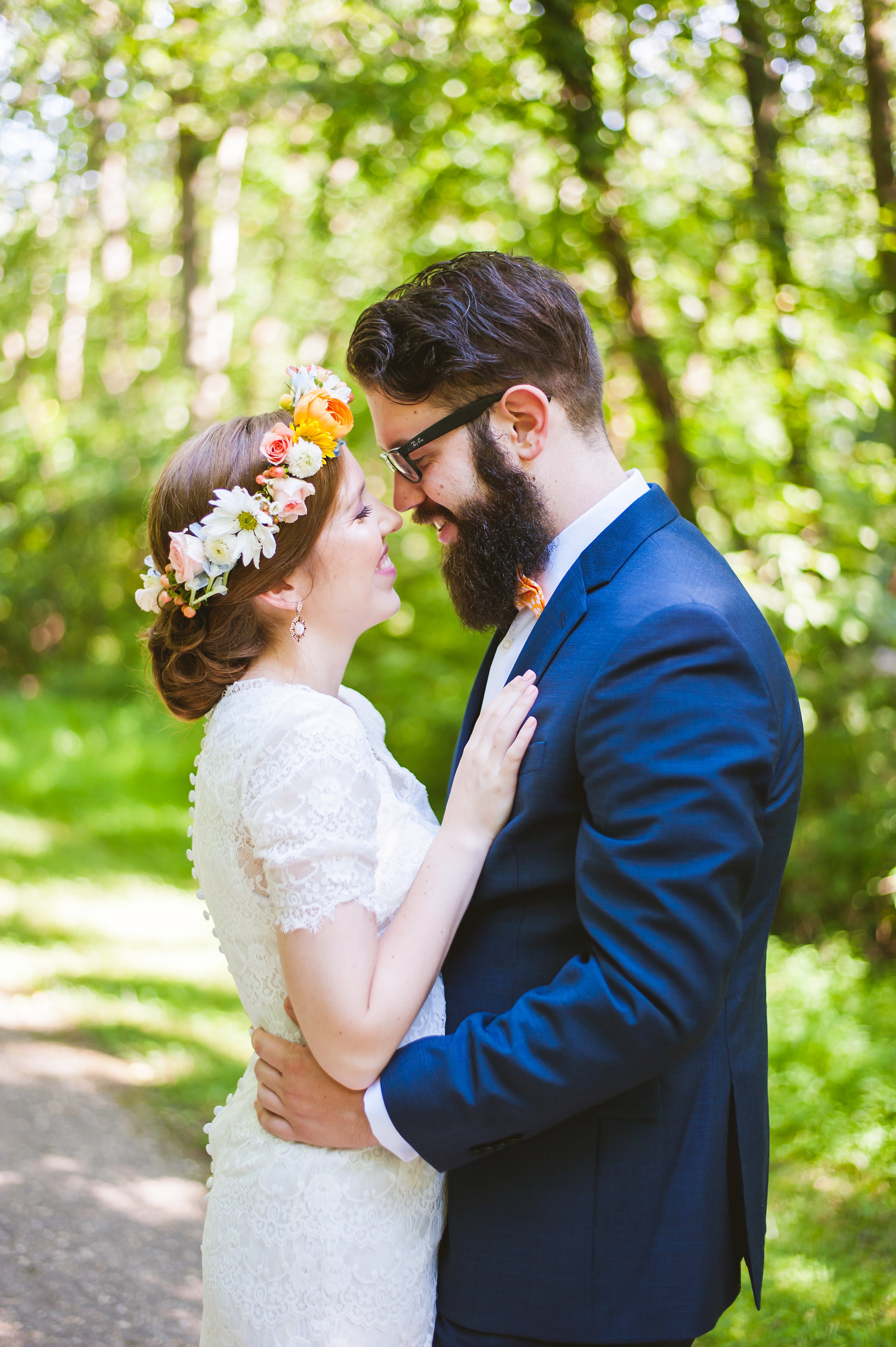 First Look Bride and Groom