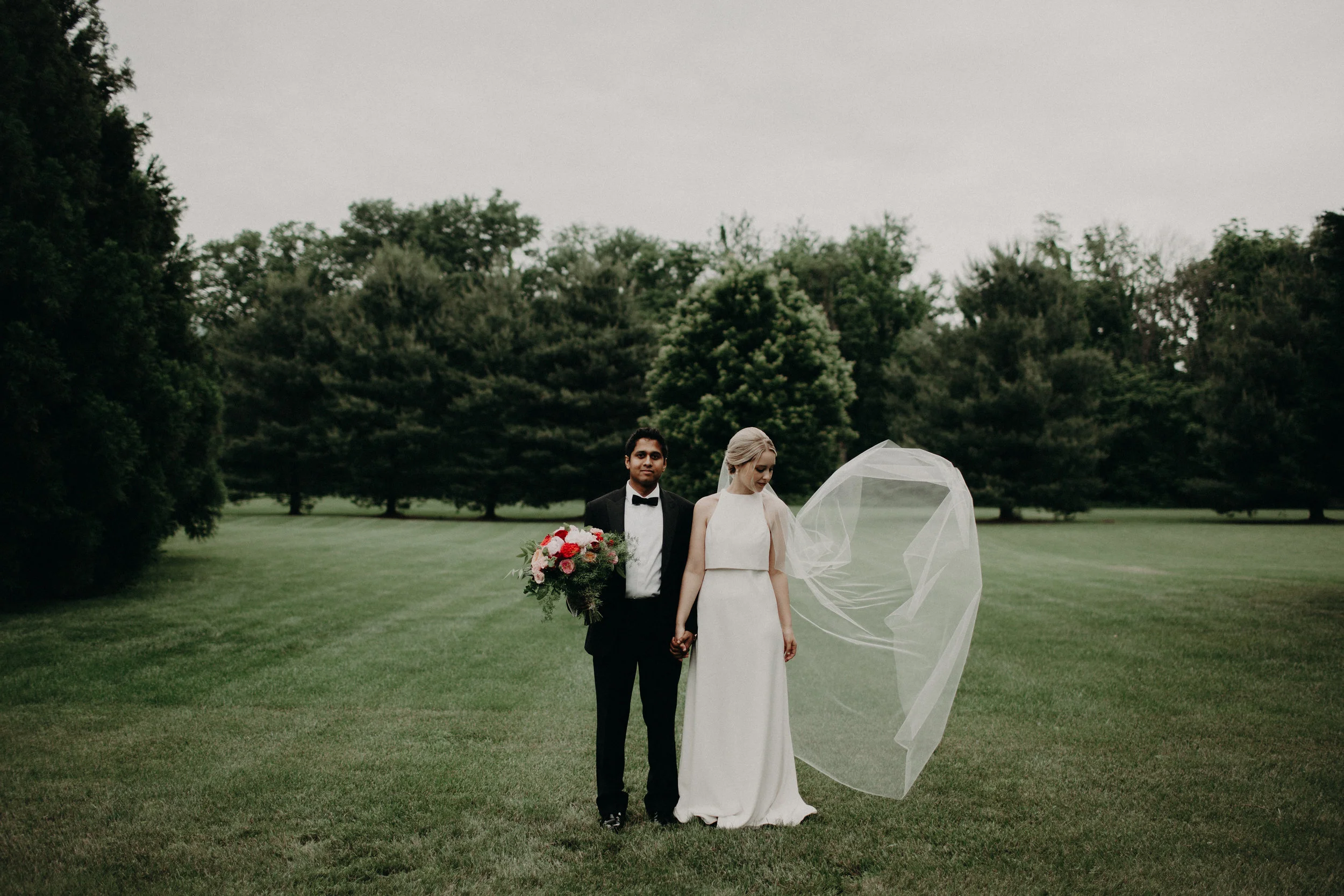 Bride and groom portrait by Kaytee Lauren